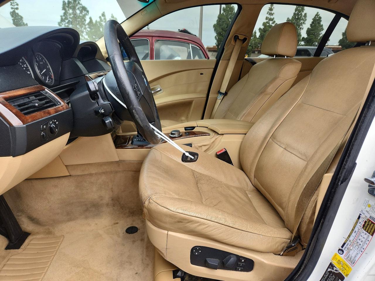 2007 Bmw 530 I White vin: WBANE73577CM55277