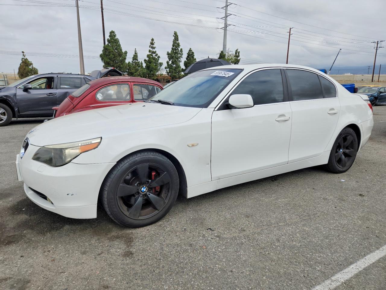 2007 Bmw 530 I White vin: WBANE73577CM55277