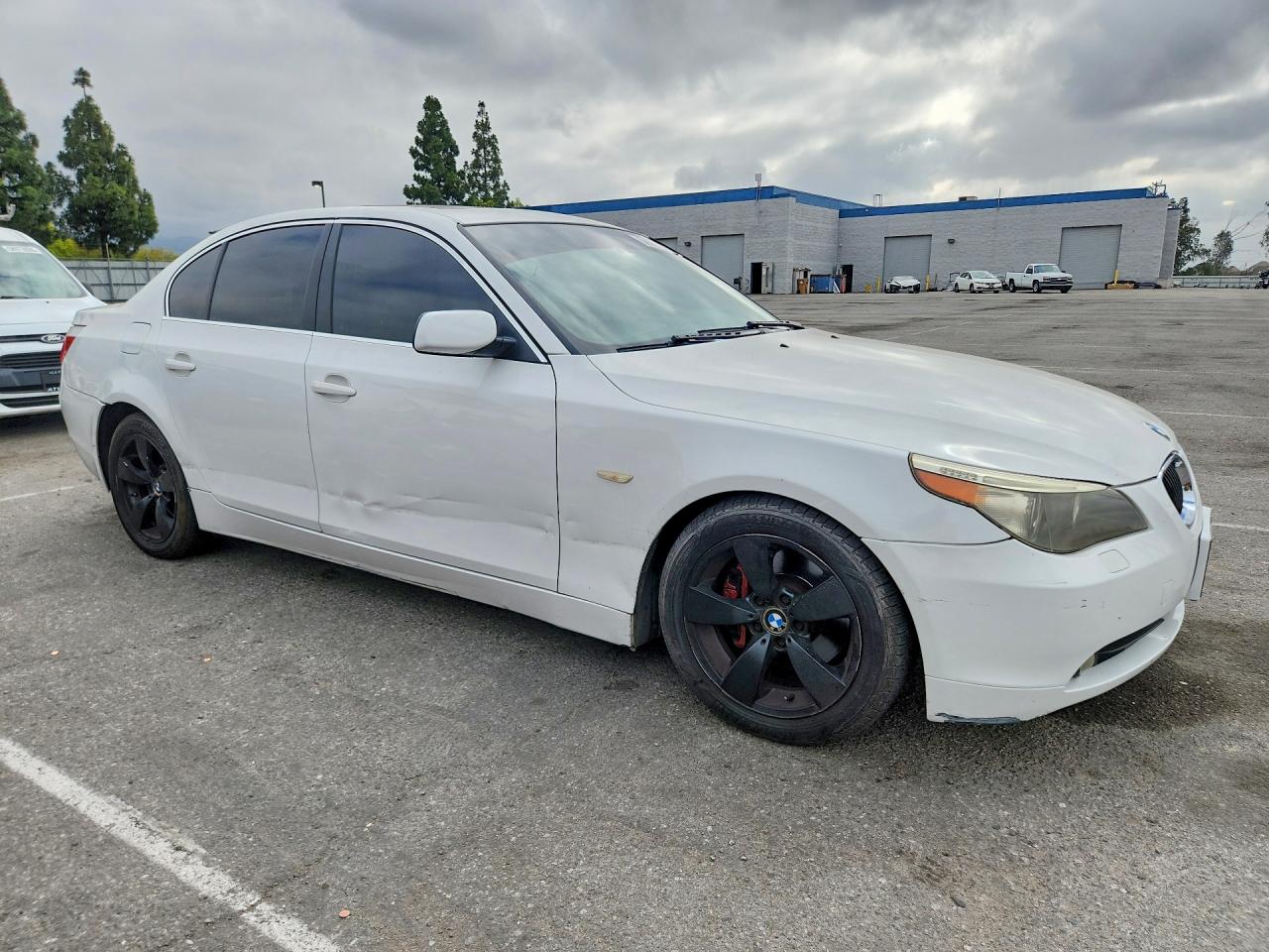 2007 Bmw 530 I White vin: WBANE73577CM55277