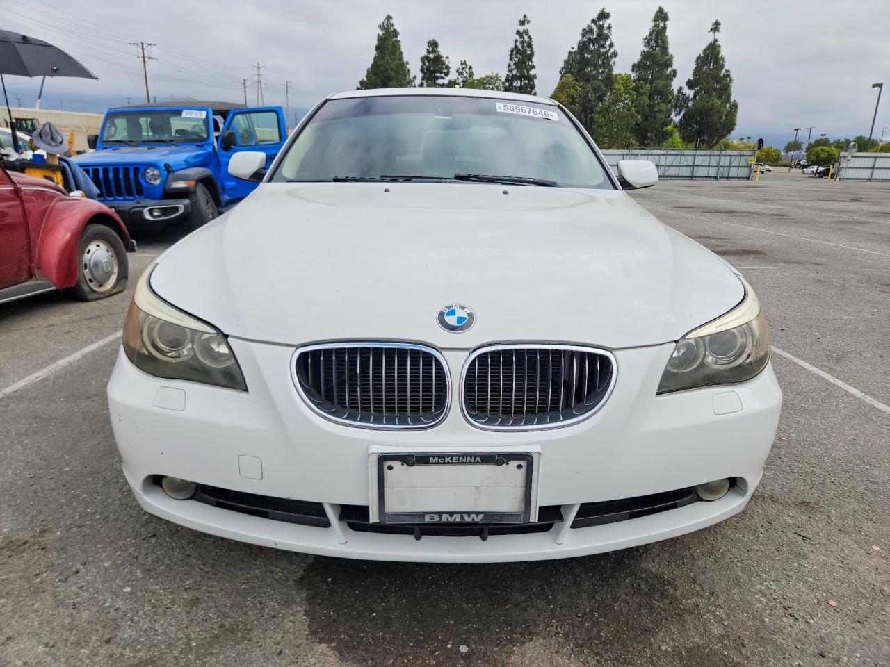 2007 Bmw 530 I White vin: WBANE73577CM55277