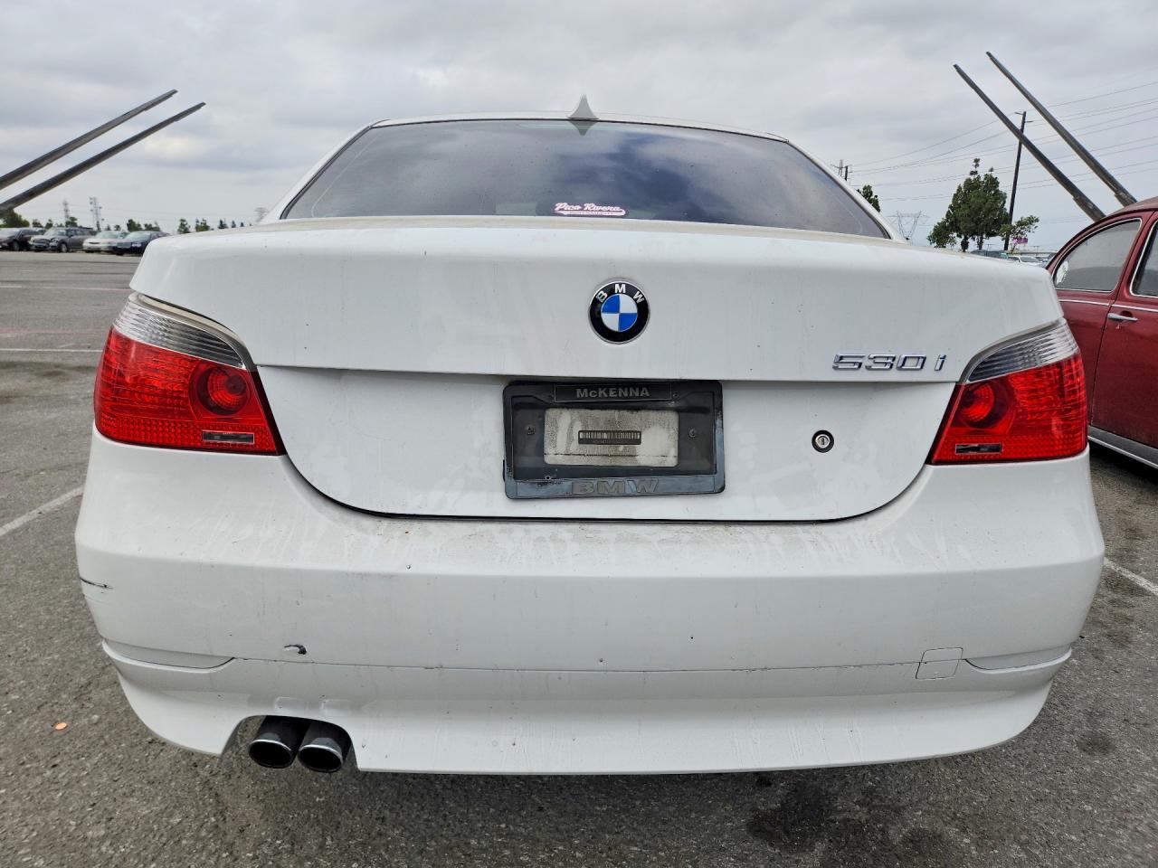 2007 Bmw 530 I White vin: WBANE73577CM55277