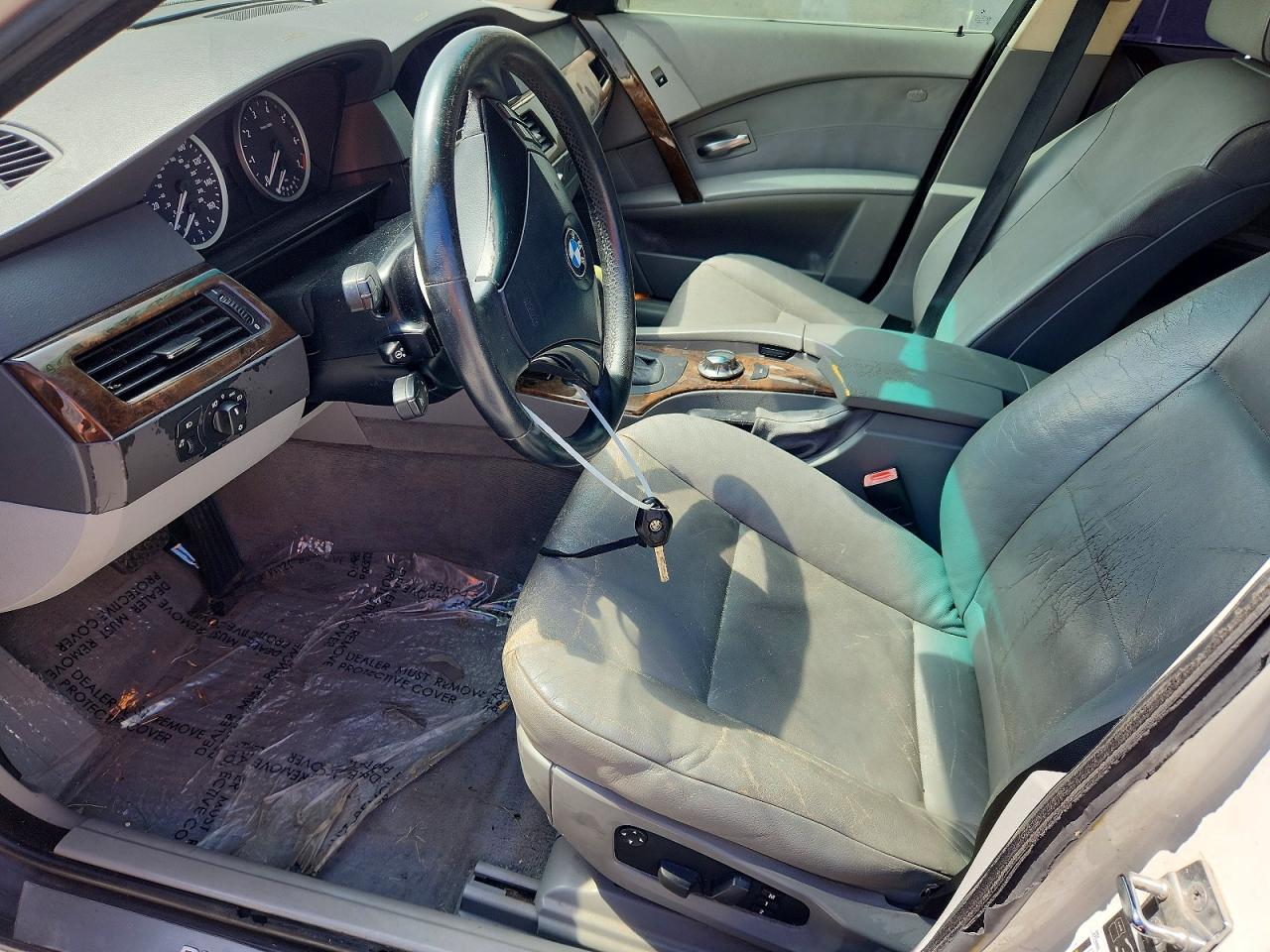 2006 Bmw 530 I White vin: WBANE73586CM33982