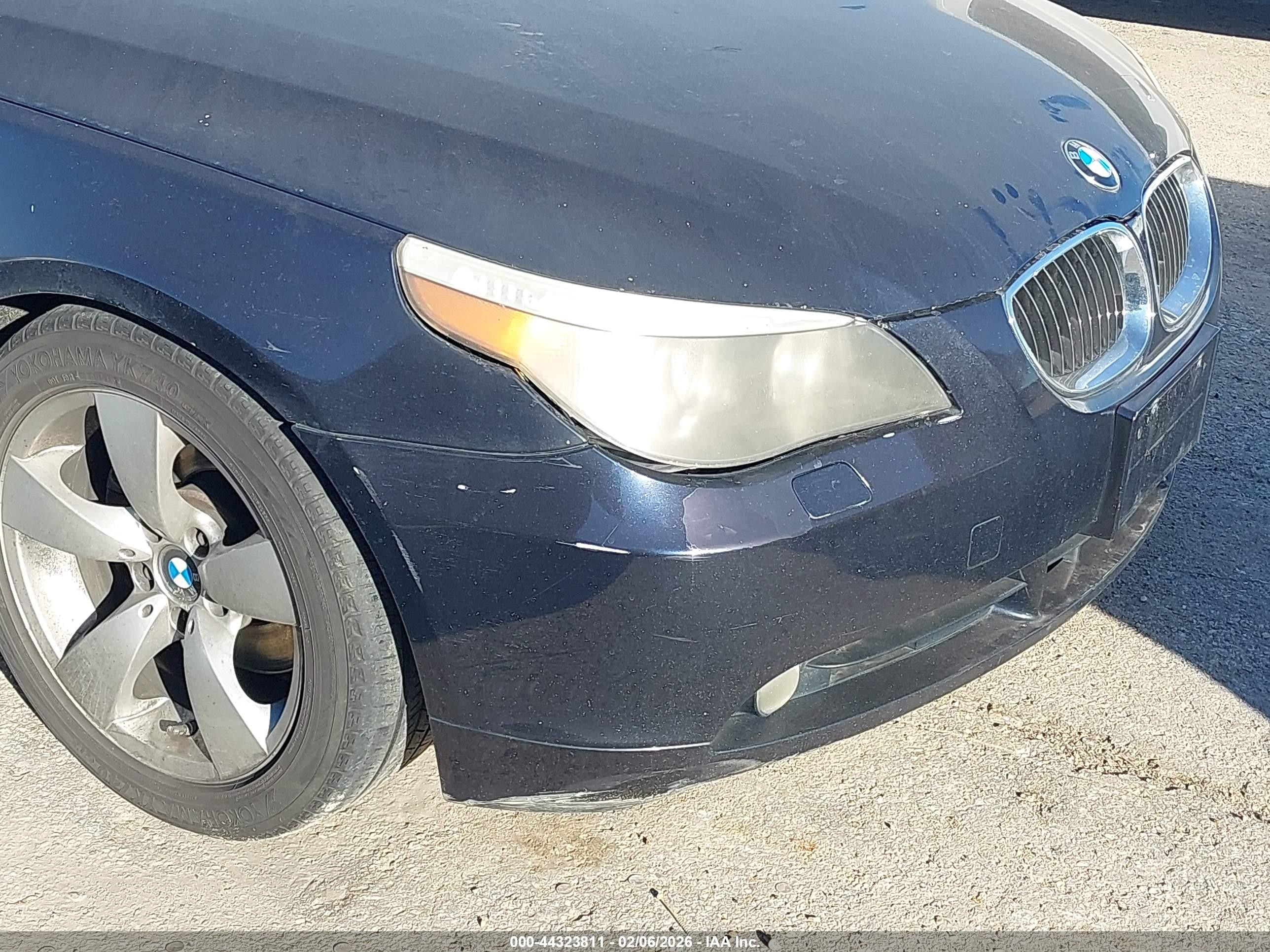 2007 Bmw 530i   Dark Blue vin: WBANE73597CM46922