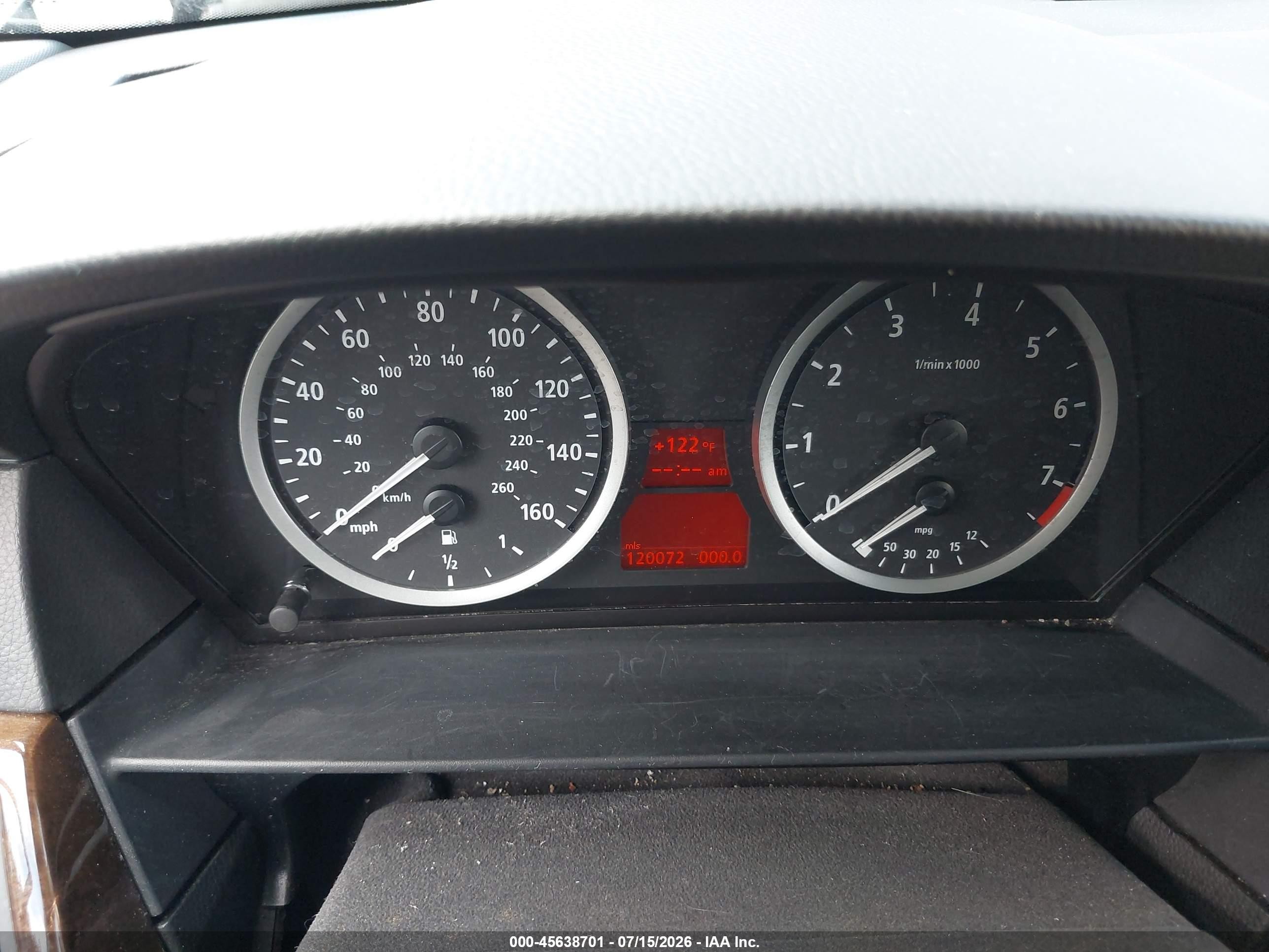 2007 Bmw 530i   Black vin: WBANE73597CM50971
