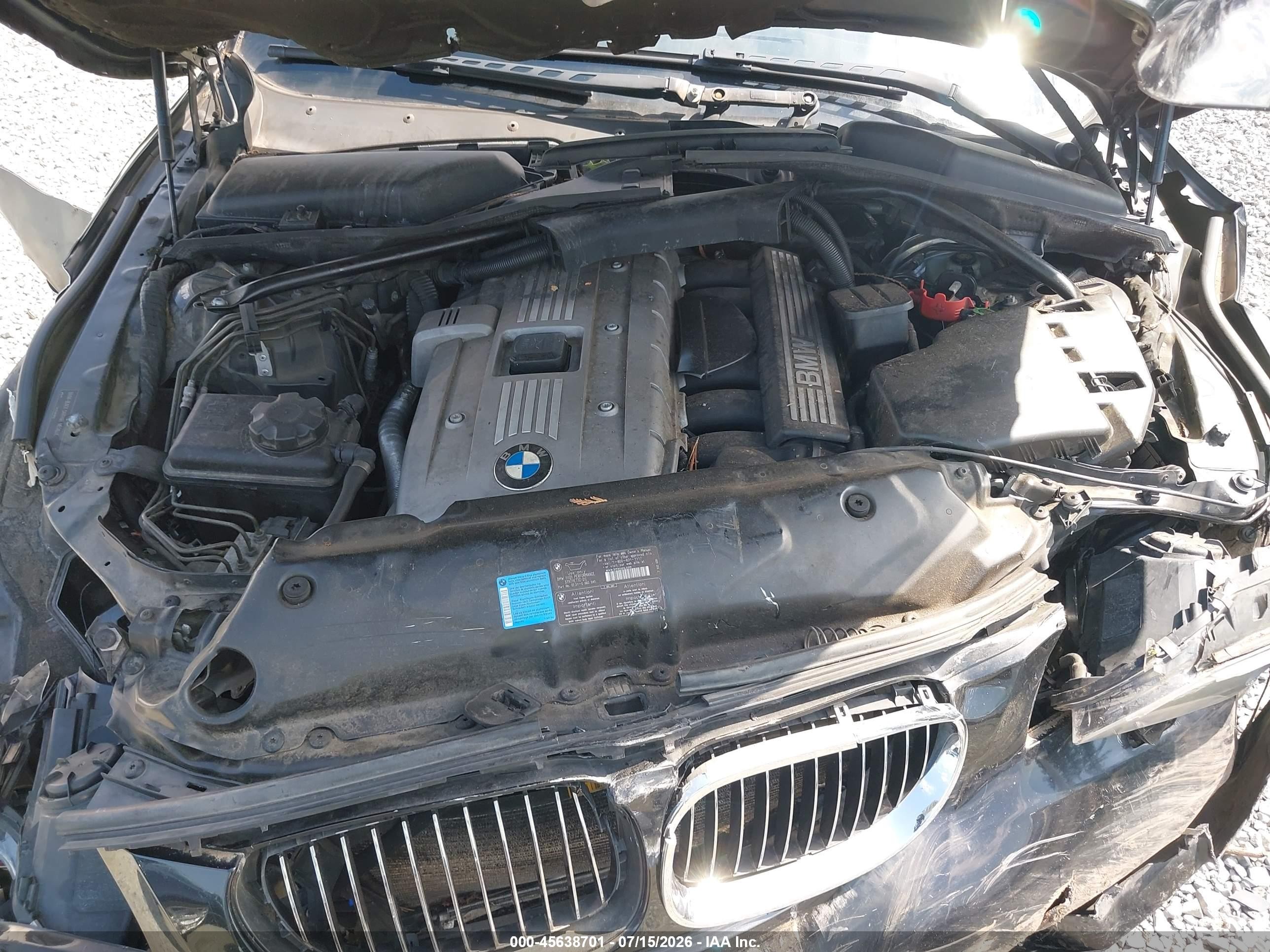 2007 Bmw 530i   Black vin: WBANE73597CM50971