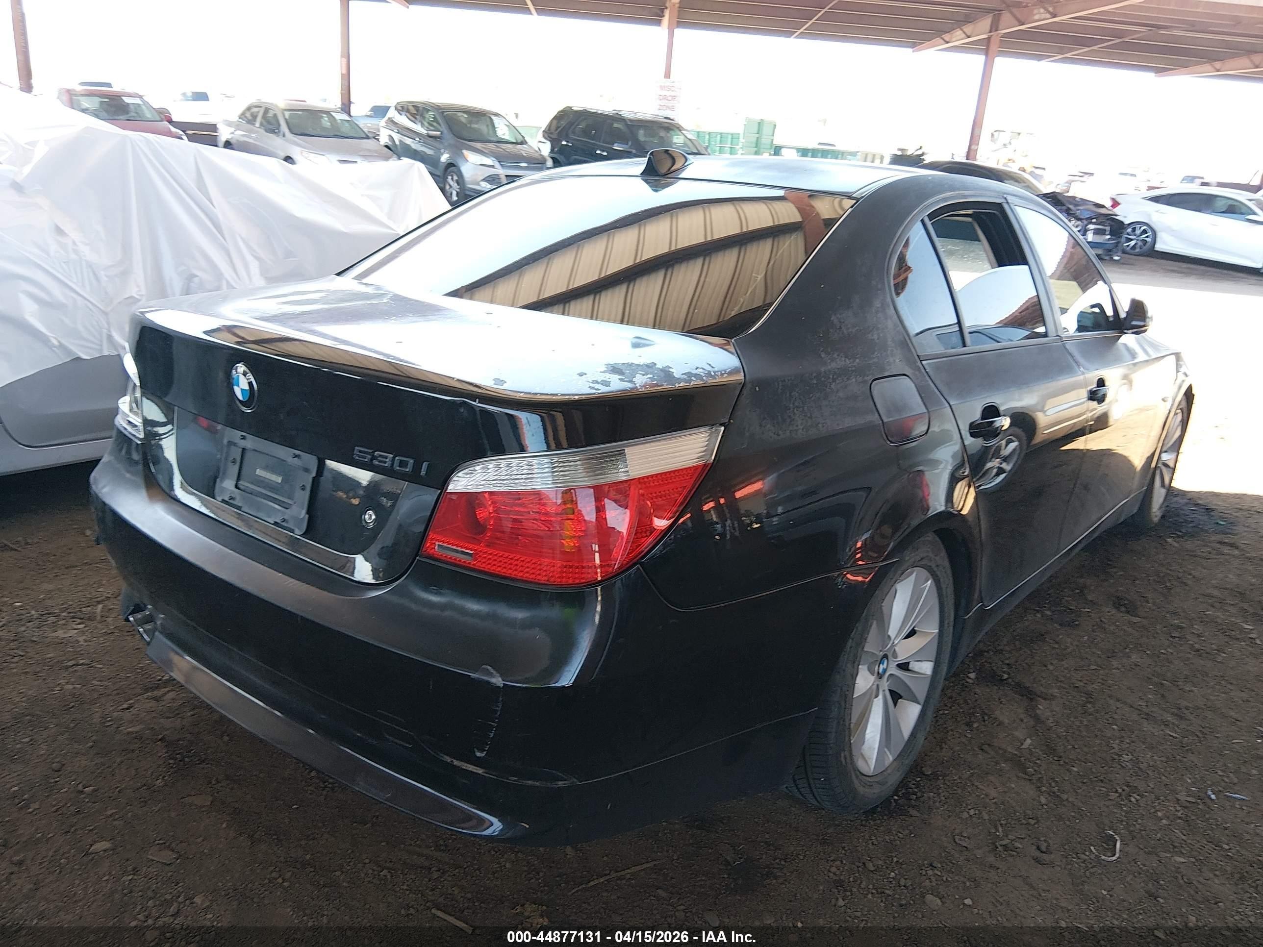 2006 Bmw 530i   Black vin: WBANE735X6CM37791