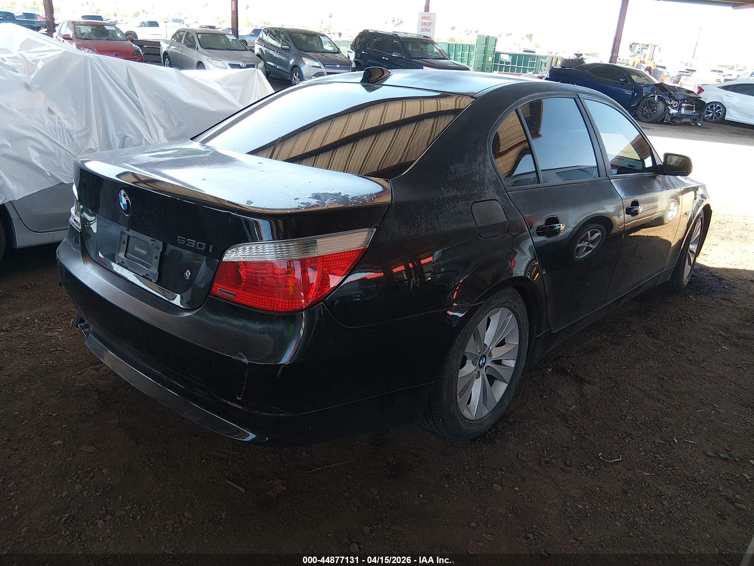 2006 Bmw 530i   Black vin: WBANE735X6CM37791