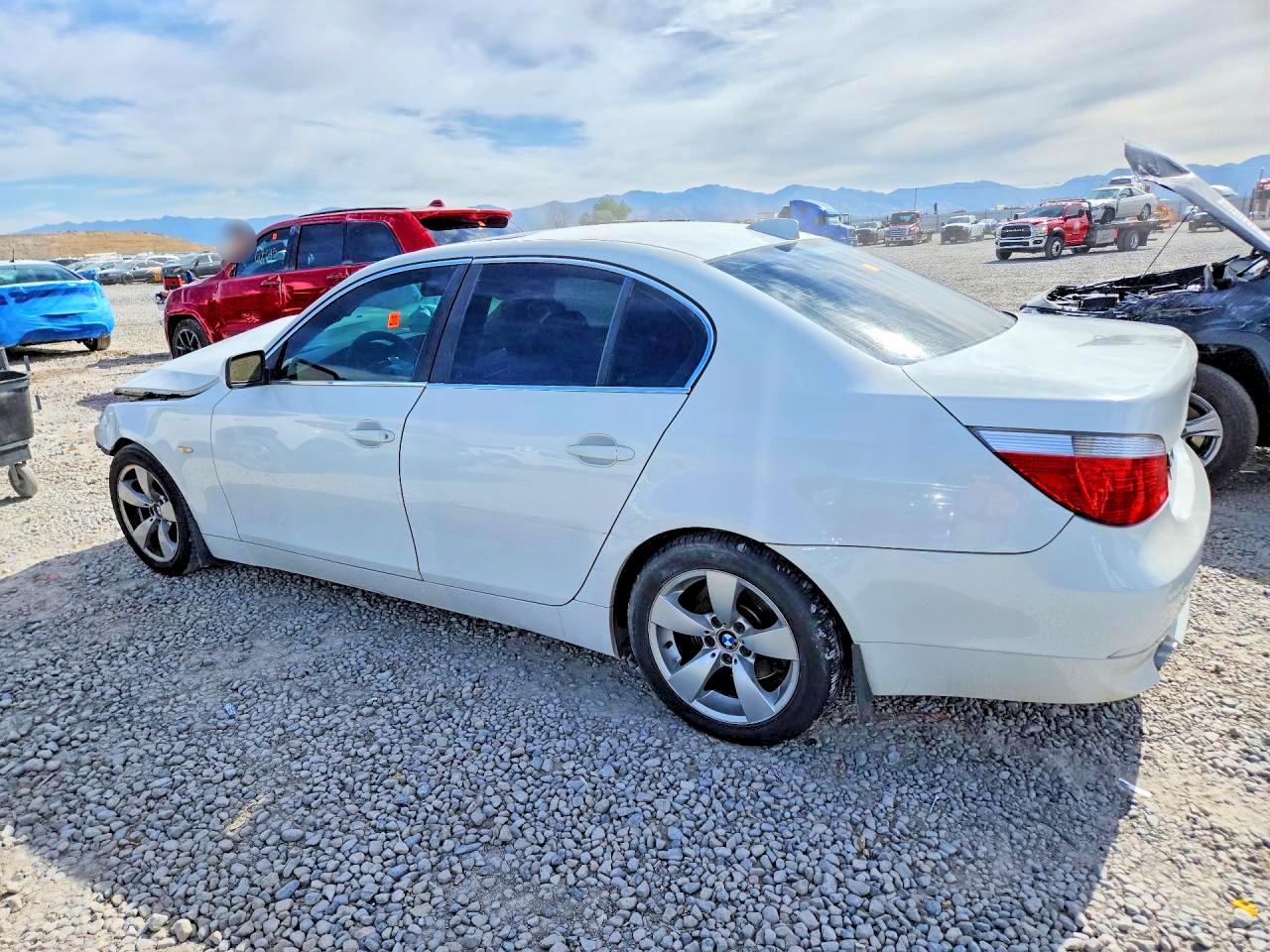 2006 Bmw 530 I White vin: WBANE735X6CM41551