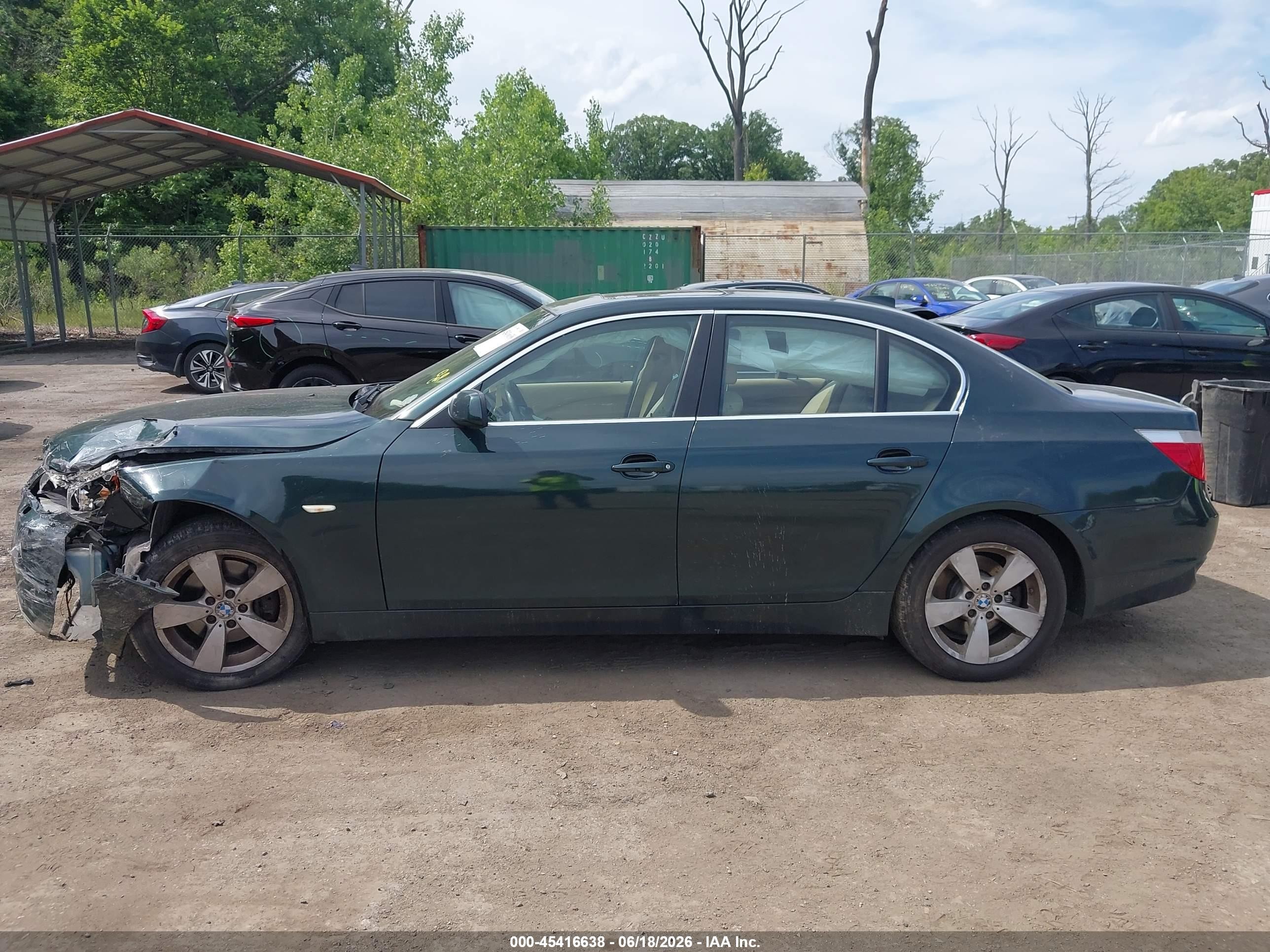 2007 Bmw 525xi   Green vin: WBANF33547CW70122