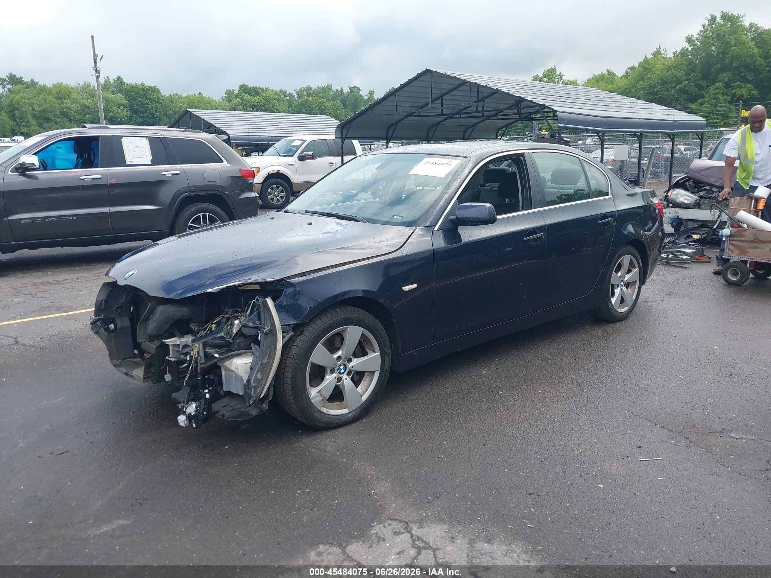 2007 Bmw 525xi   Синий vin: WBANF33547CW70881