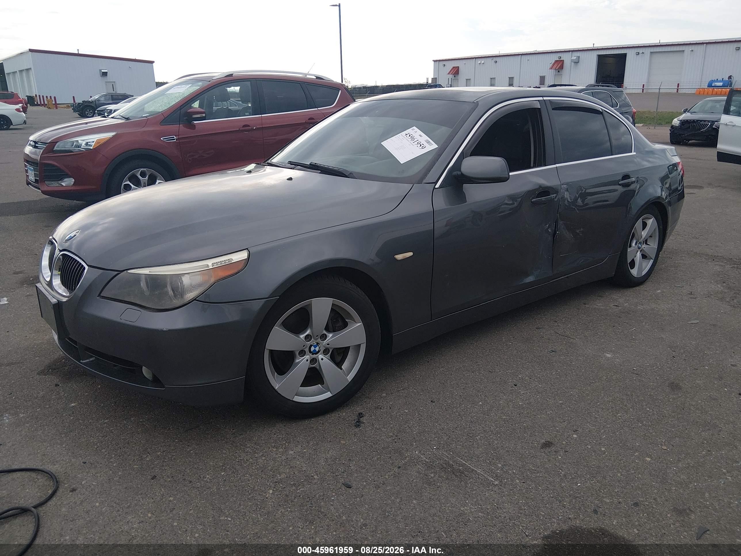 2007 Bmw 525xi Gray vin: WBANF33577B999340