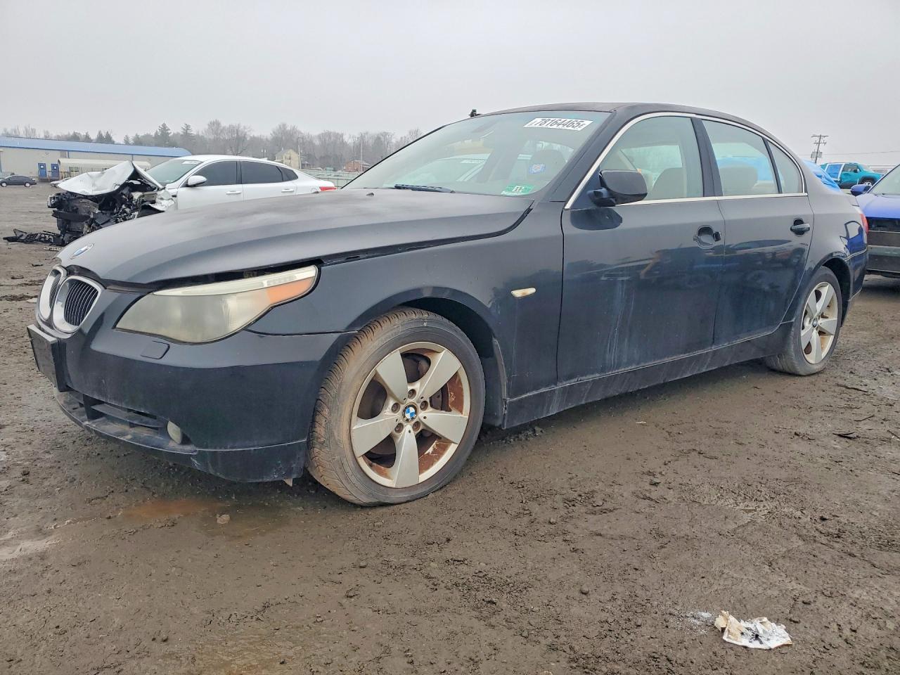 2006 Bmw 525xi Black vin: WBANF33586CS36736