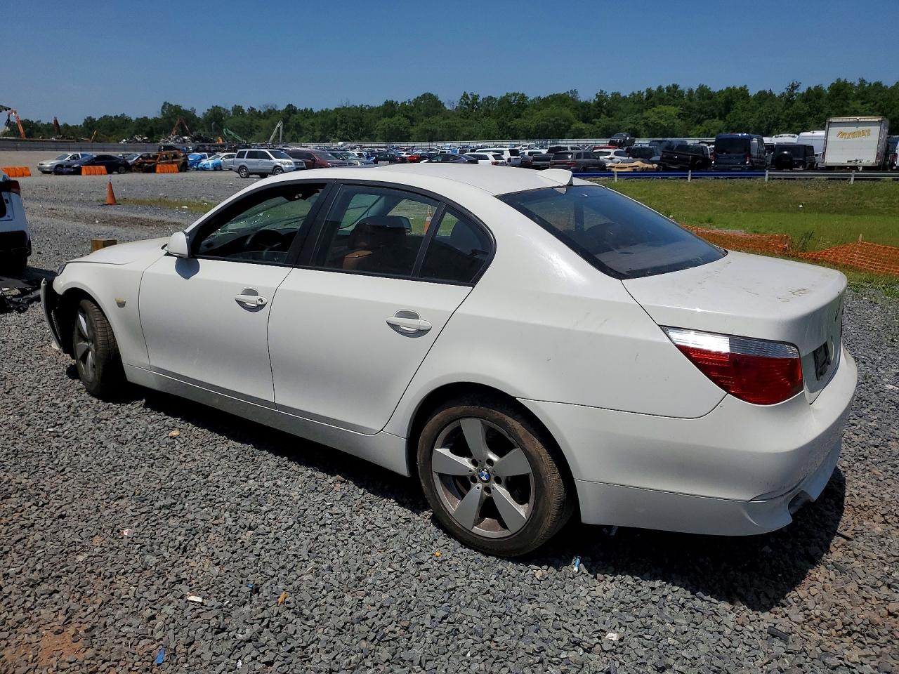 2007 Bmw 530 Xi White vin: WBANF73517CU23762
