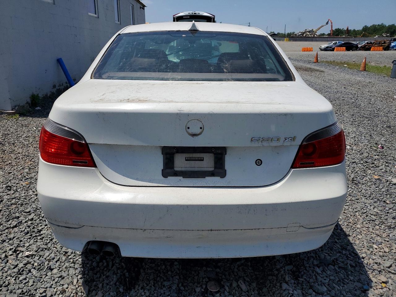 2007 Bmw 530 Xi White vin: WBANF73517CU23762