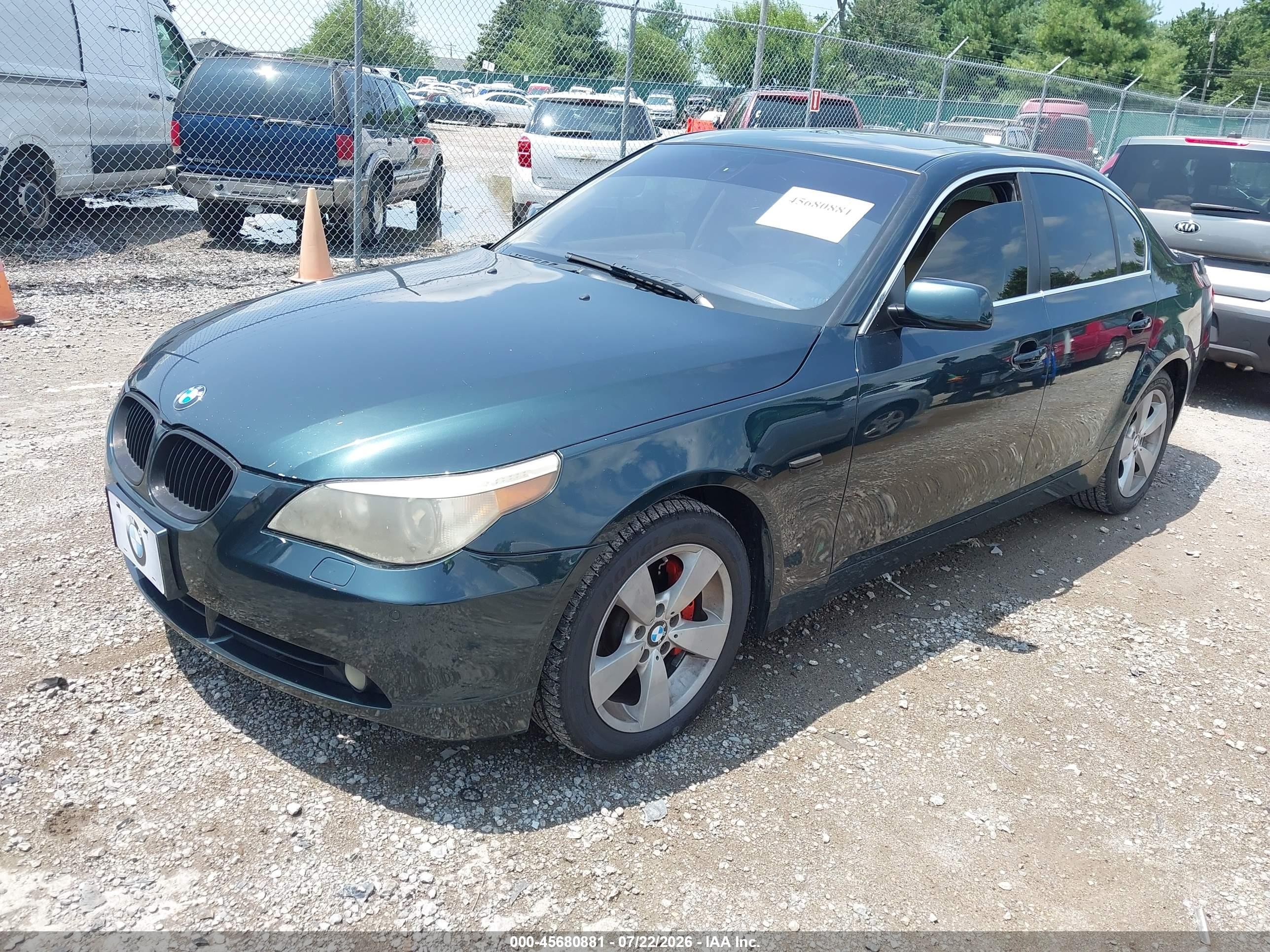 2007 Bmw 530xi   Green vin: WBANF73527CU21390