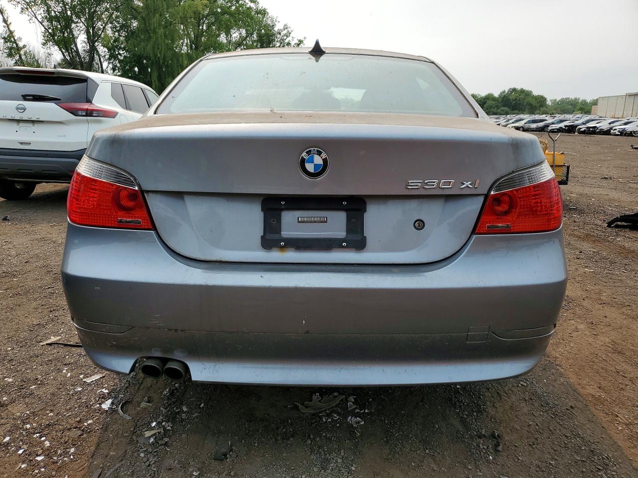 2007 Bmw 530 Xi Gray vin: WBANF73537CU24282