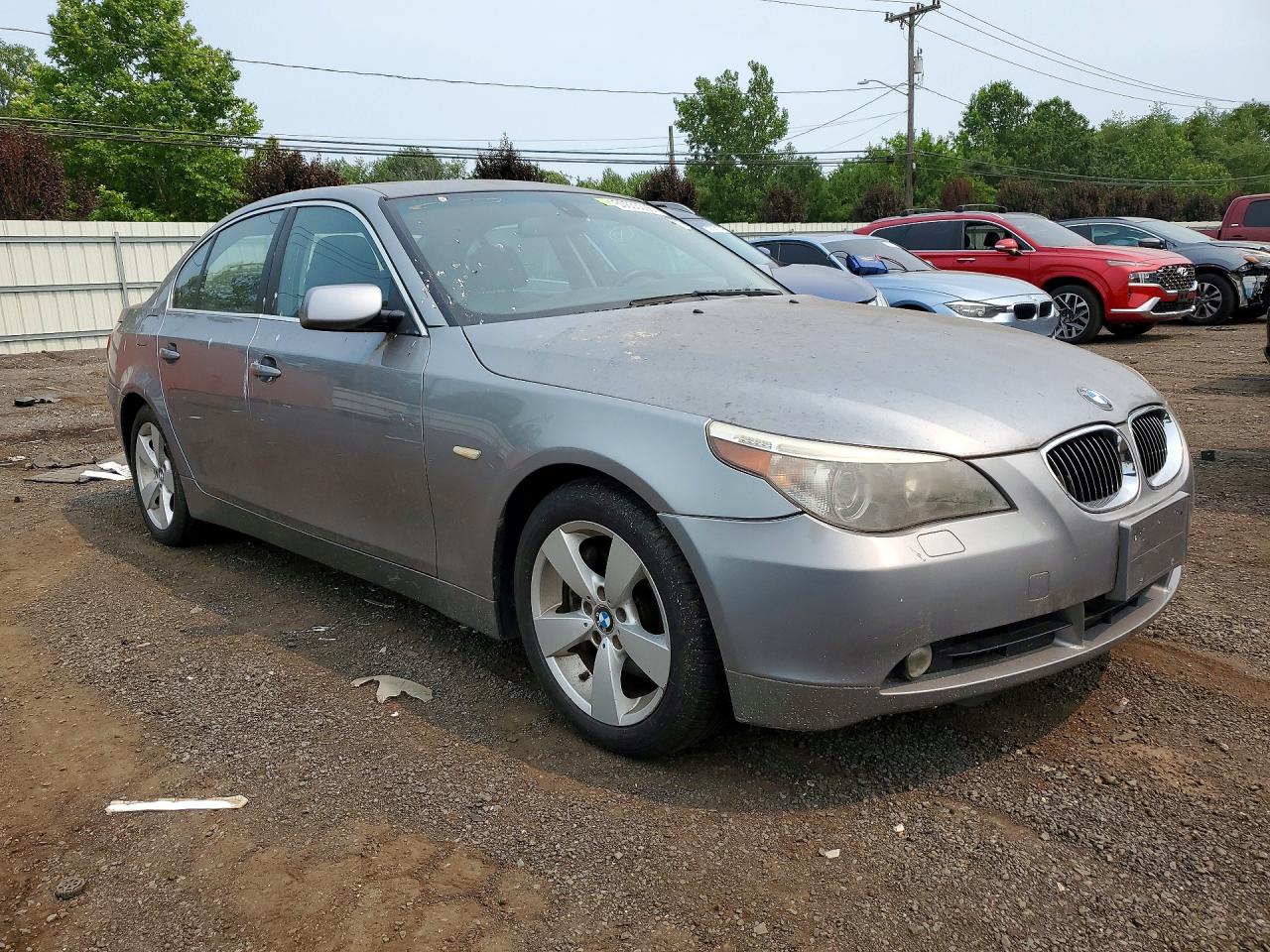2007 Bmw 530 Xi Gray vin: WBANF73537CU24282