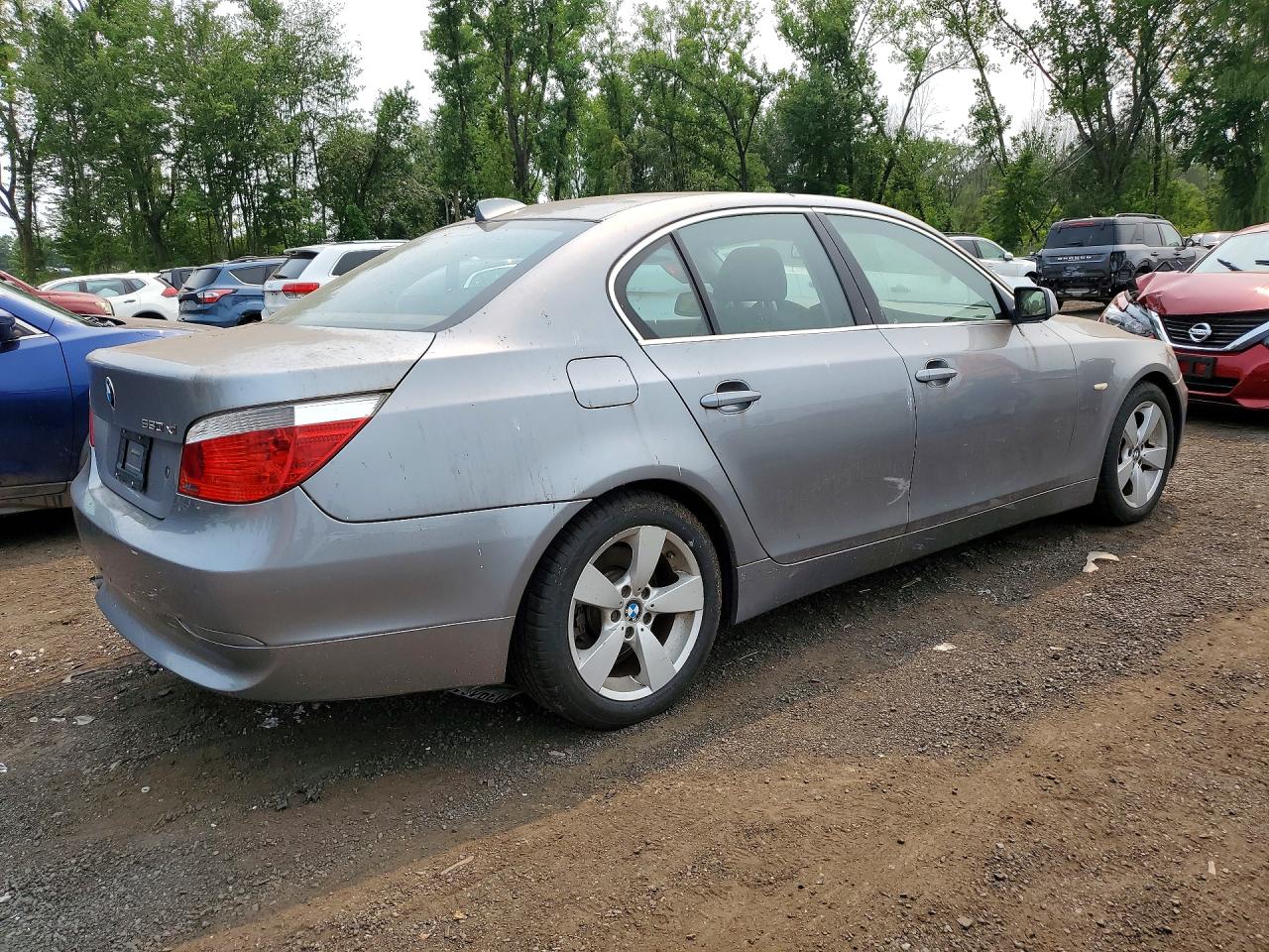2007 Bmw 530 Xi Gray vin: WBANF73537CU24282