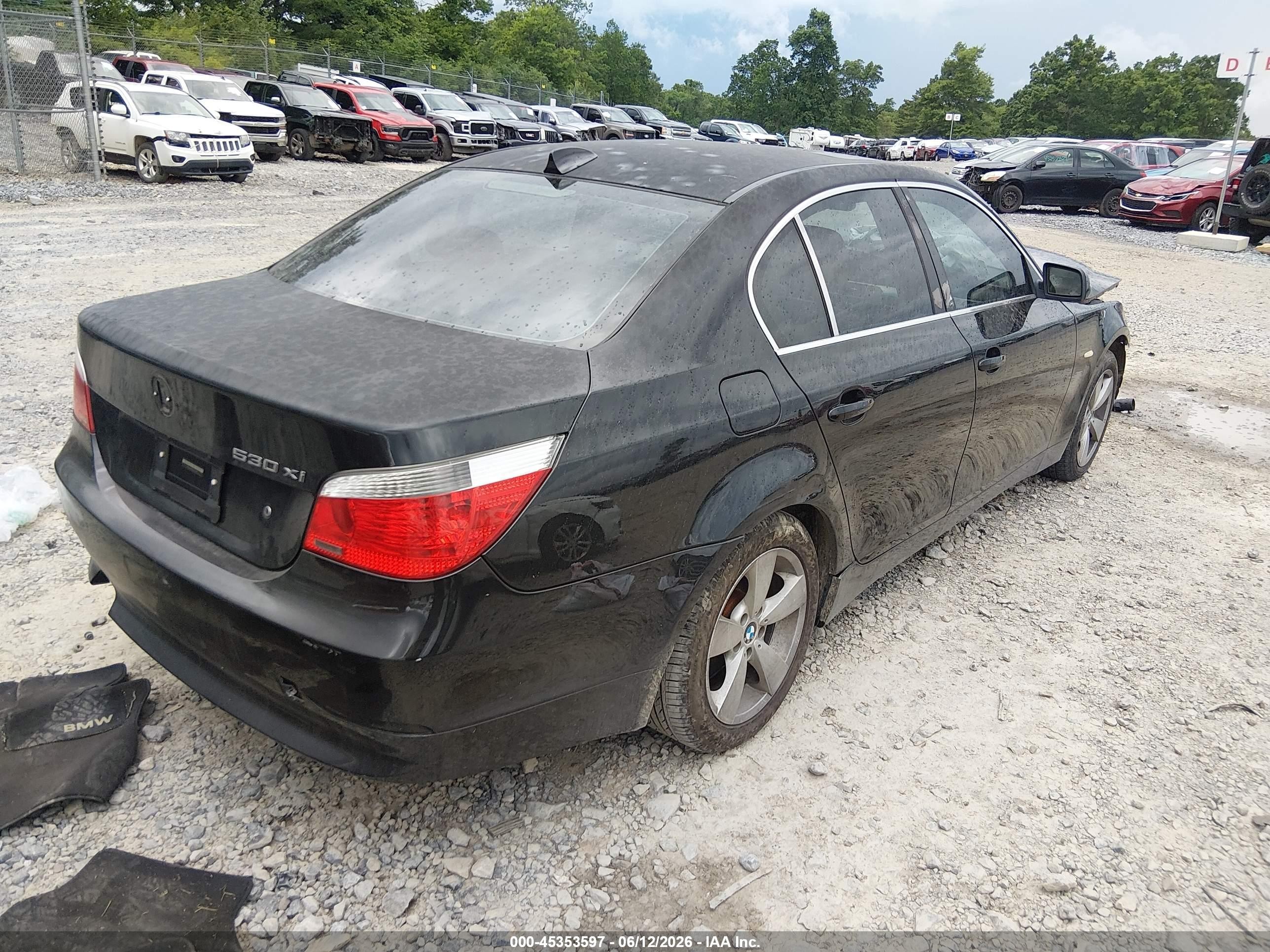 2007 Bmw 530xi   Black vin: WBANF73547CY18115