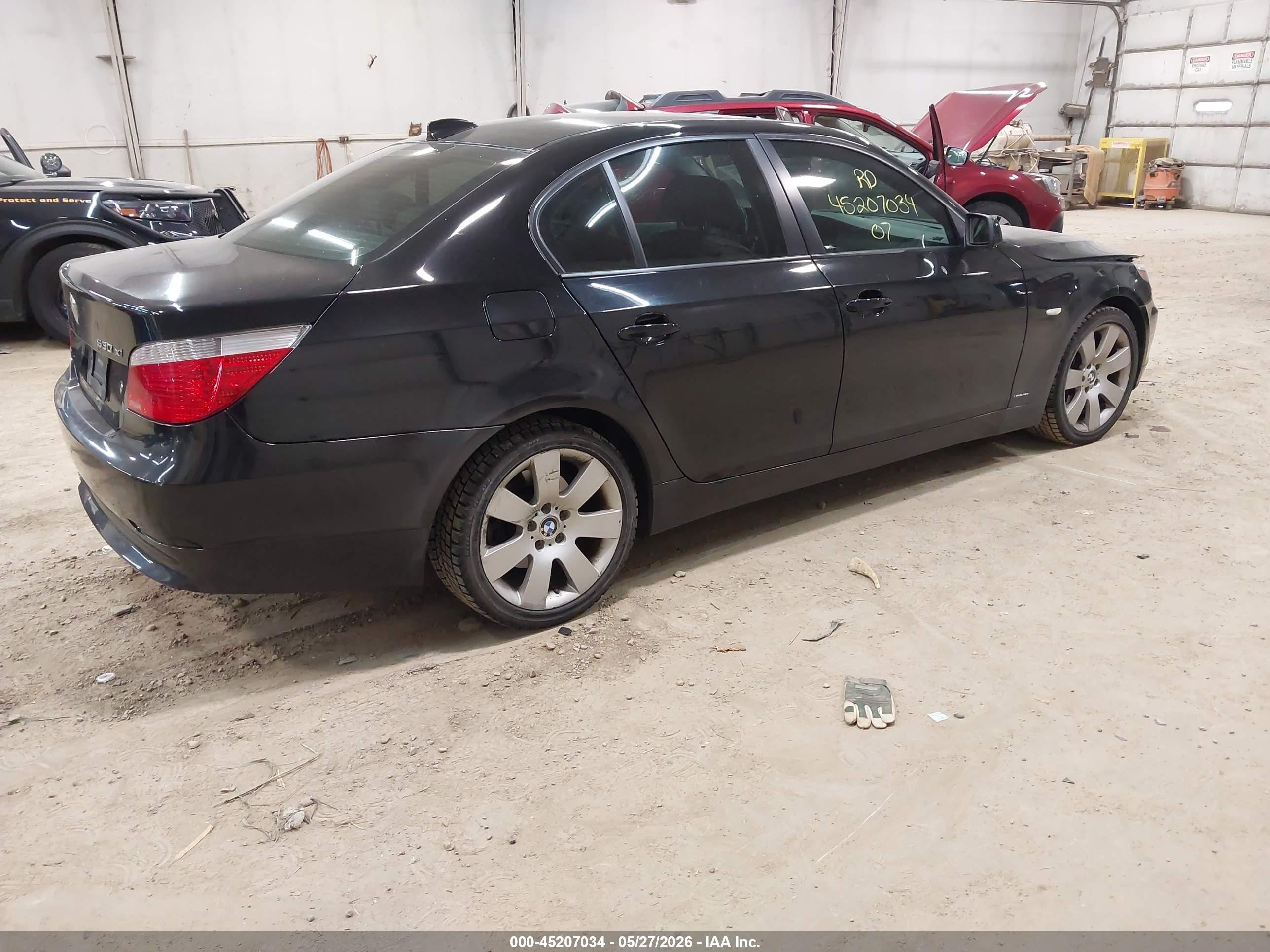 2007 Bmw 530xi   Black vin: WBANF73557CU24591