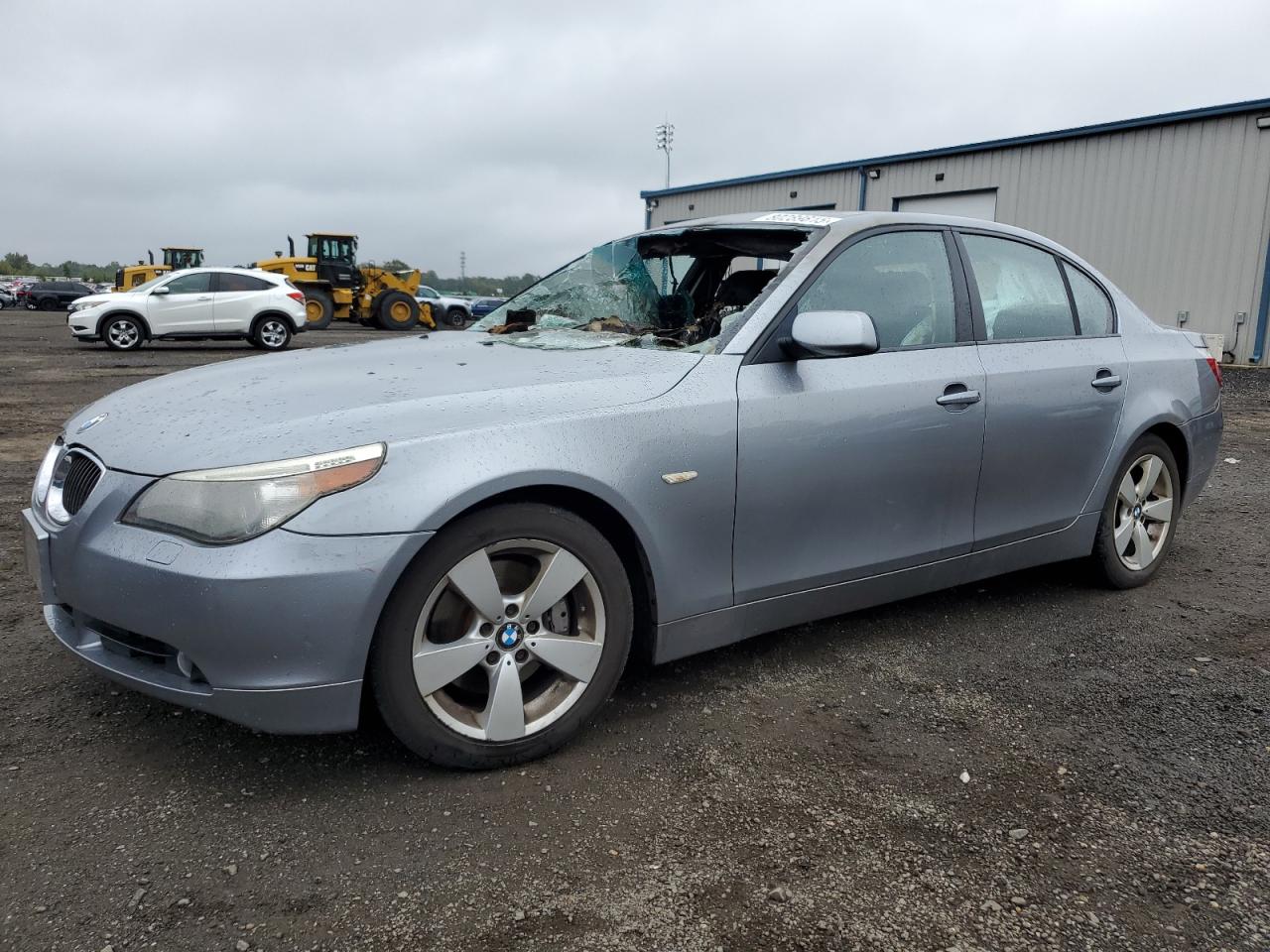 2007 Bmw 530 Xi Silver vin: WBANF73567CY17659