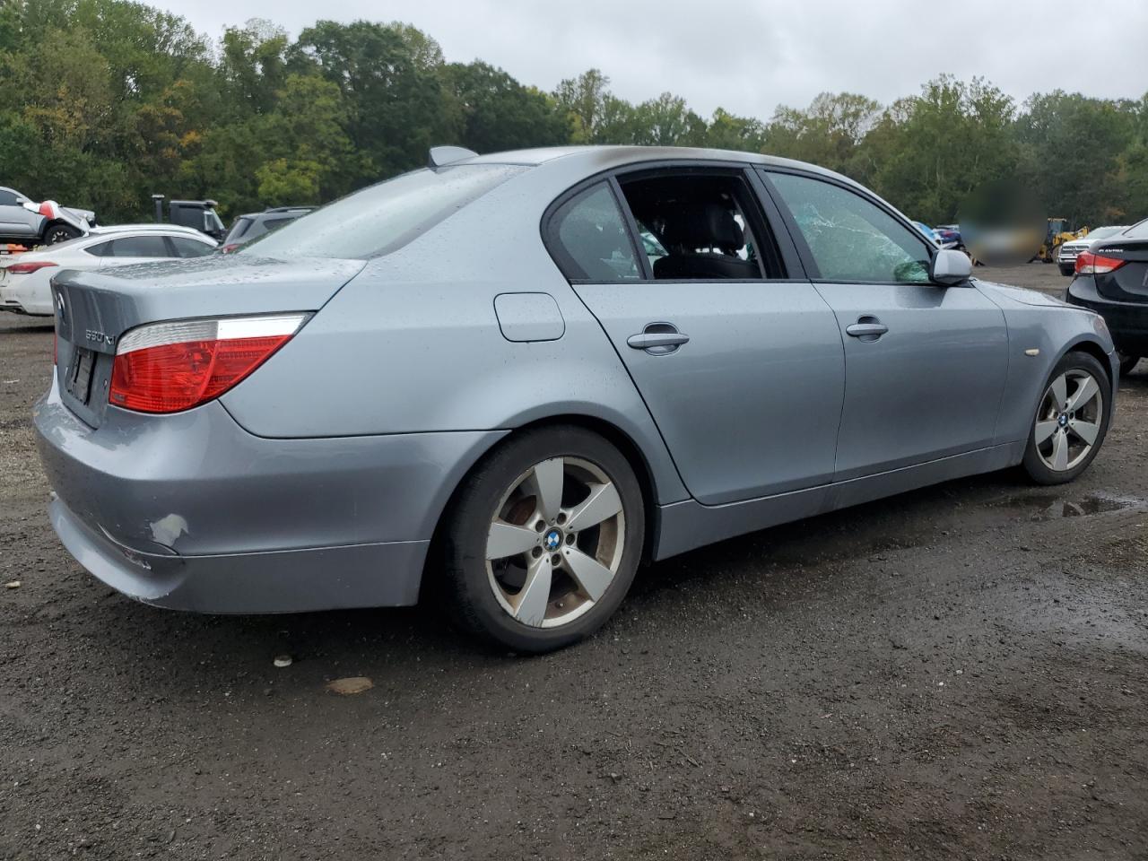 2007 Bmw 530 Xi Silver vin: WBANF73567CY17659