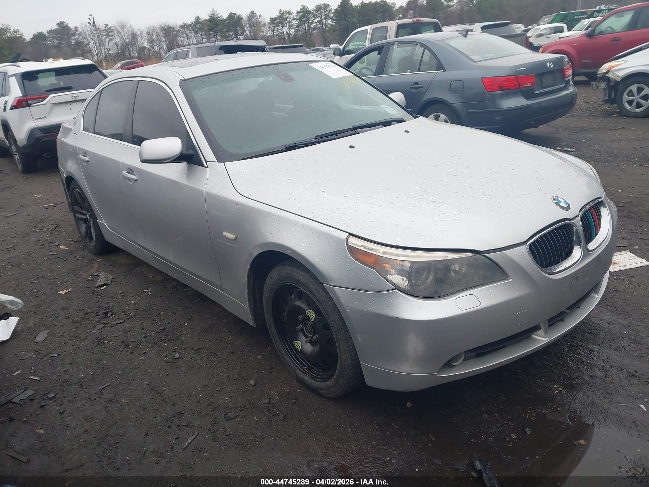 2007 Bmw 530xi   Silver vin: WBANF73587CY16576