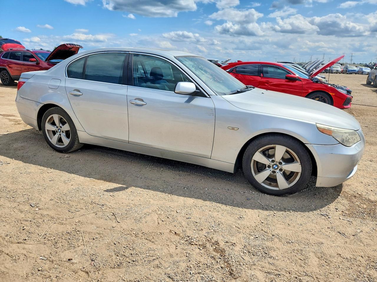 2007 Bmw 530 Xi Silver vin: WBANF735X7CU21413