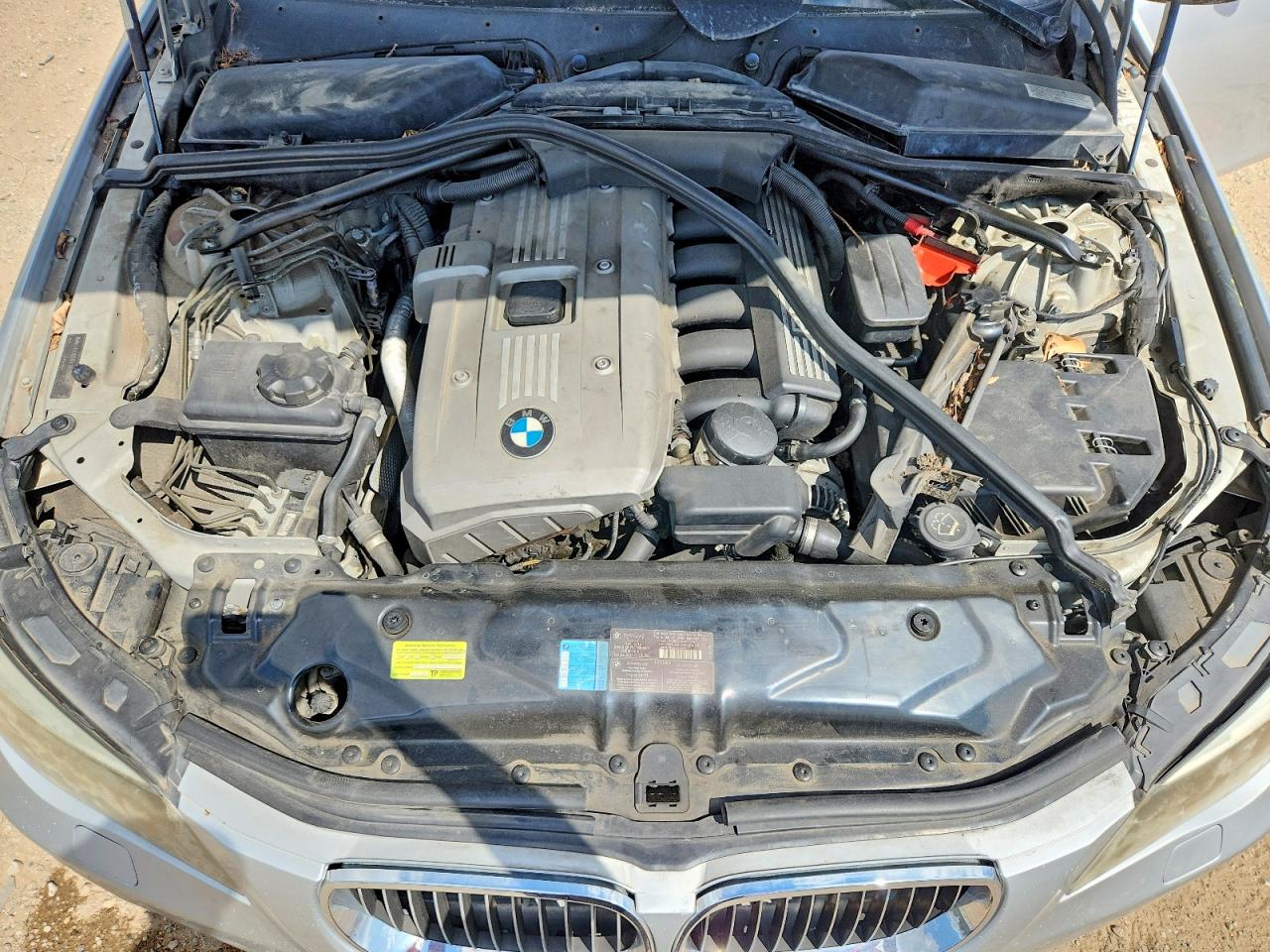2007 Bmw 530 Xi Silver vin: WBANF735X7CU21413