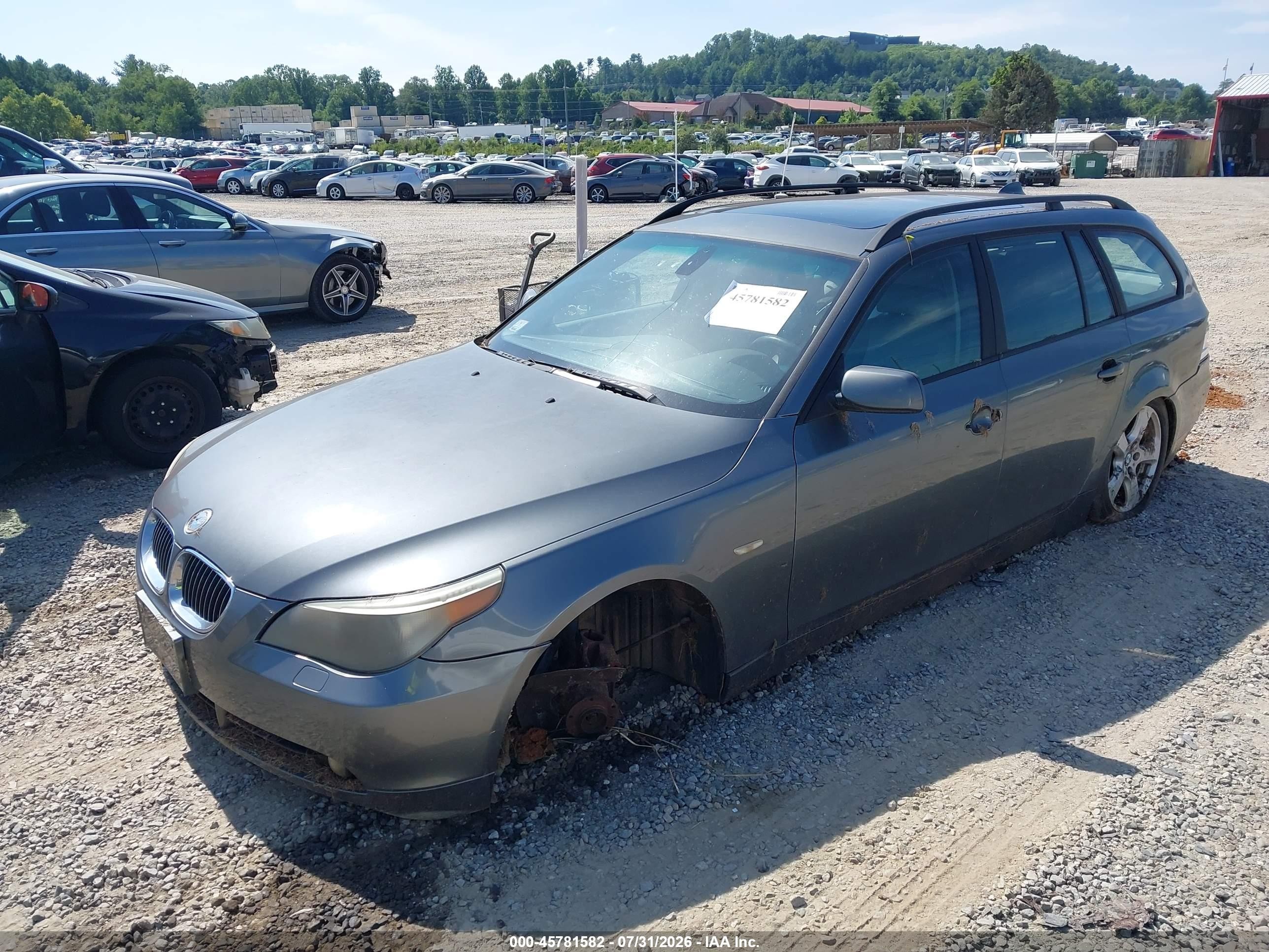 2007 Bmw 530xit   Gray vin: WBANN73567B799320