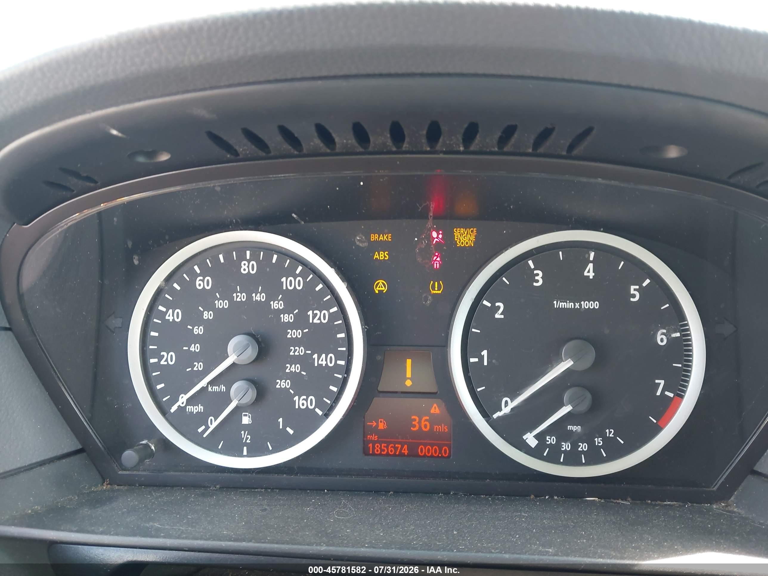 2007 Bmw 530xit   Gray vin: WBANN73567B799320