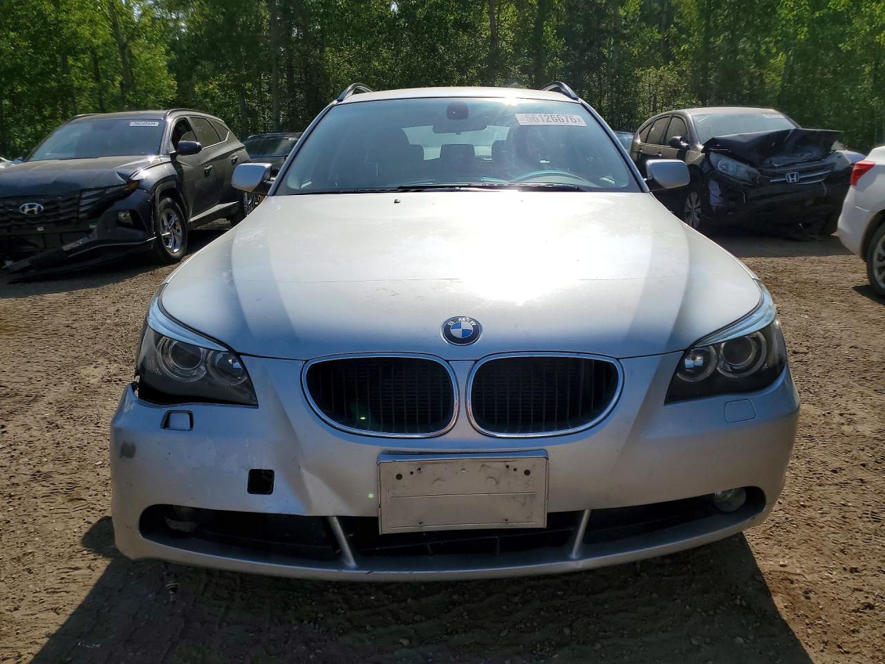 2006 Bmw 530 Xit Silver vin: WBANN735X6CN00002