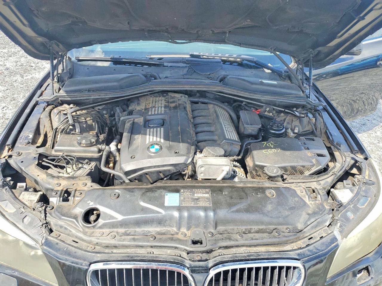 2008 Bmw 528 I Черный vin: WBANU53508C116188