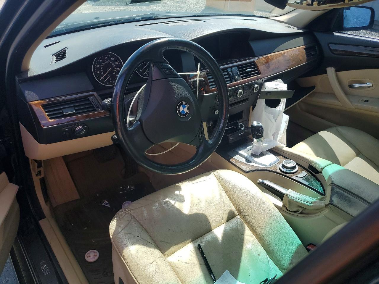 2008 Bmw 528 I Черный vin: WBANU53508C116188