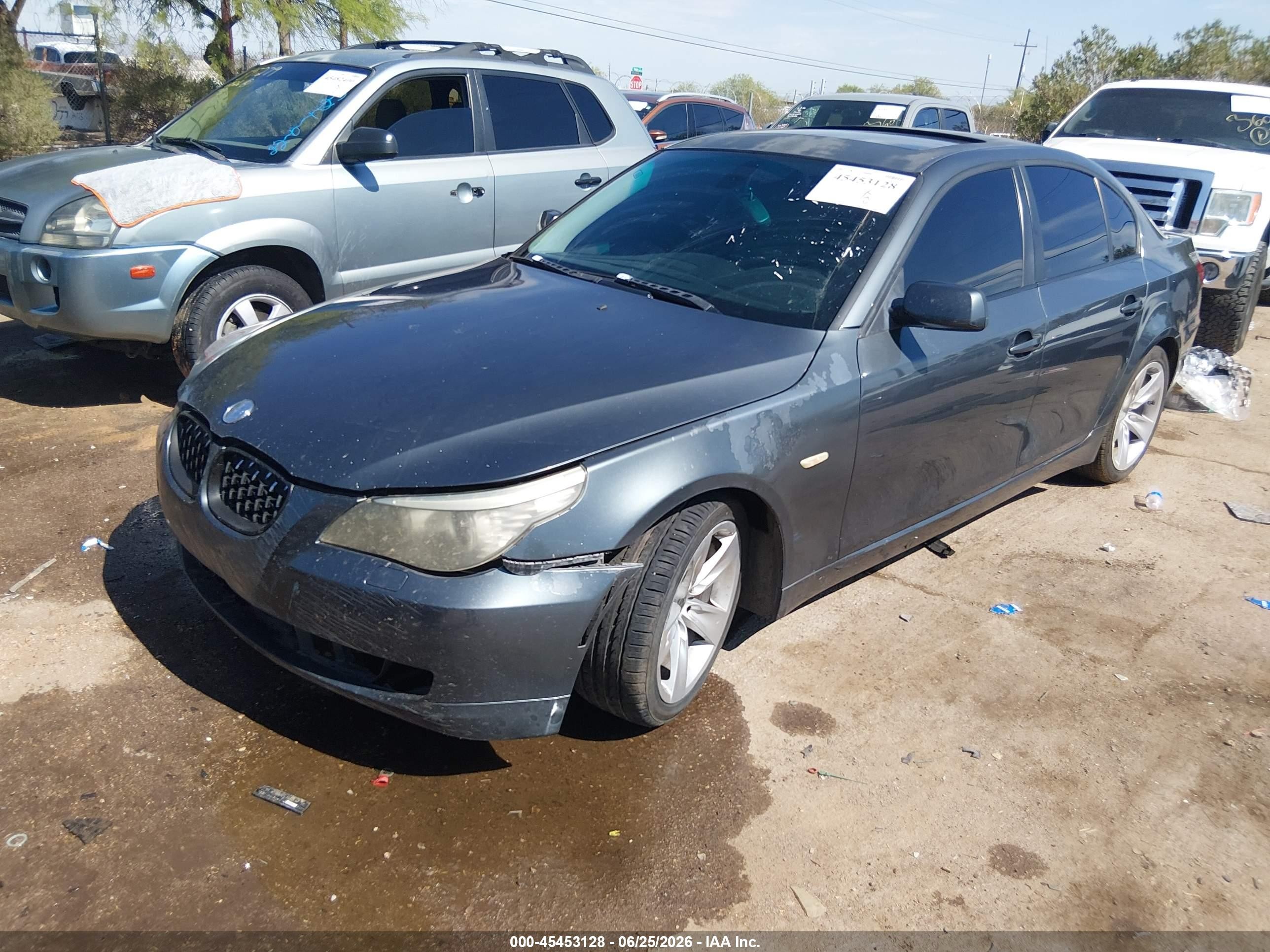 2008 Bmw 528i   Gray vin: WBANU53508C117065