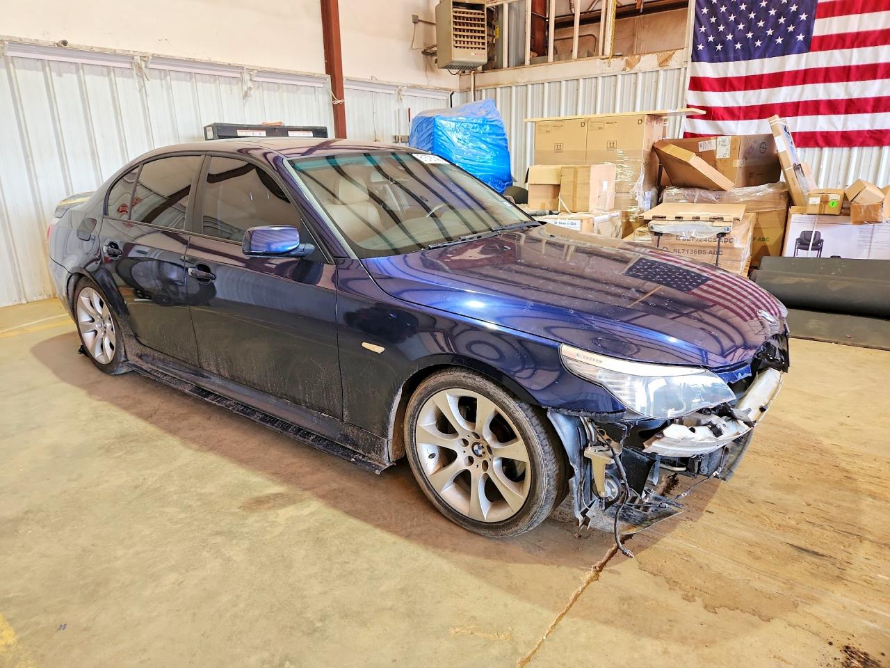 2008 Bmw 528 I Blue vin: WBANU53518CT10535