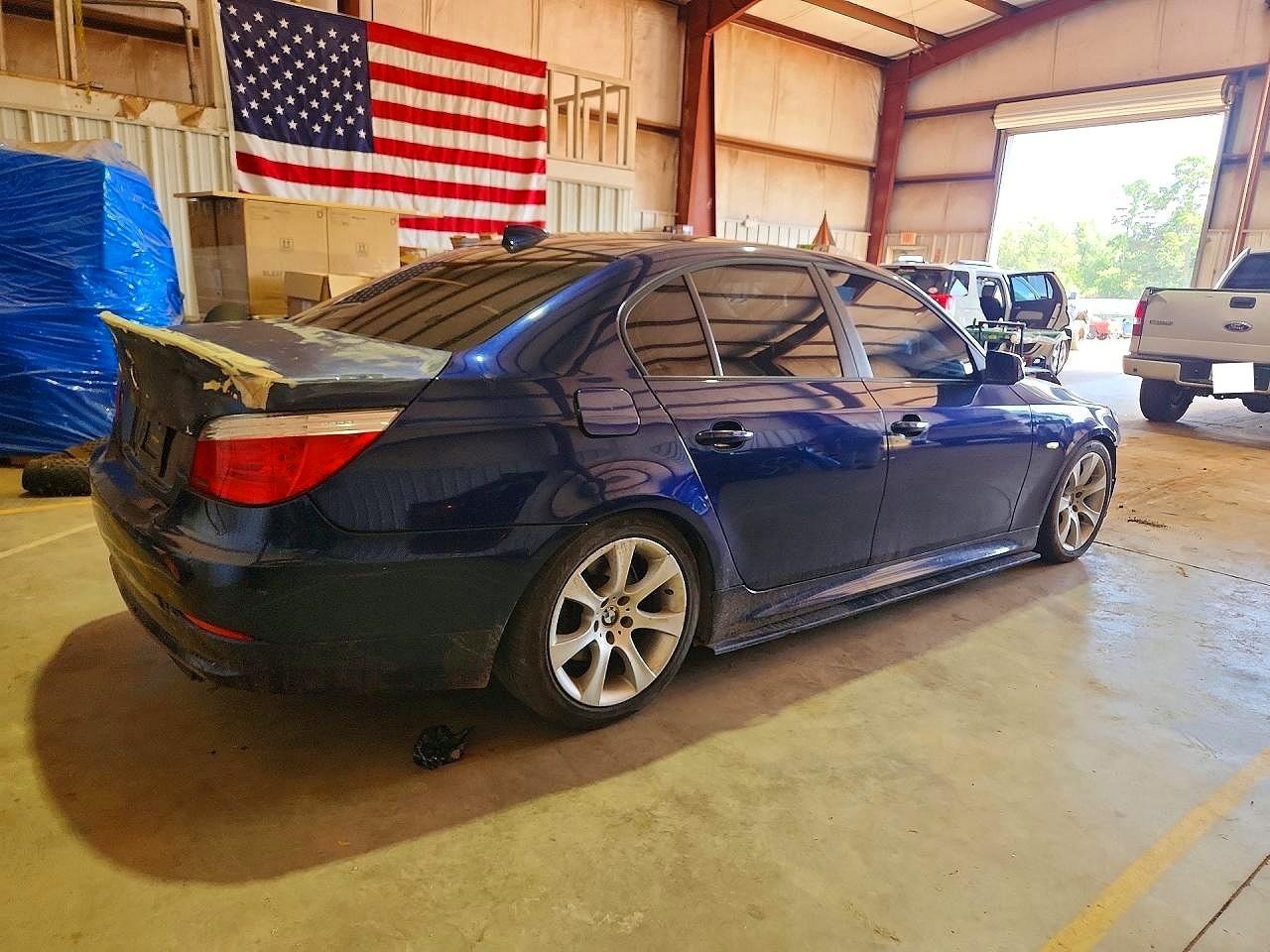 2008 Bmw 528 I Blue vin: WBANU53518CT10535