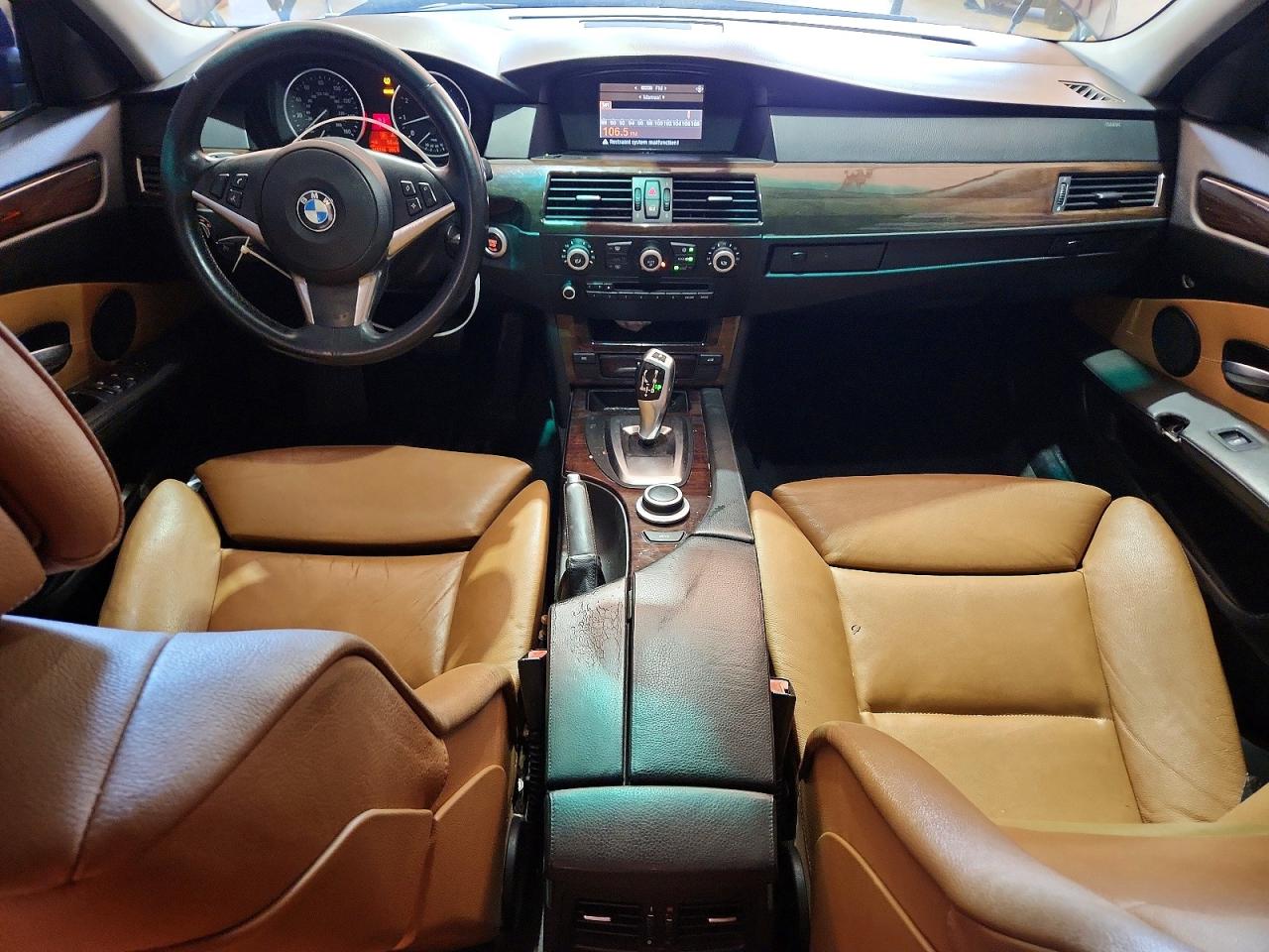 2008 Bmw 528 I Blue vin: WBANU53518CT10535