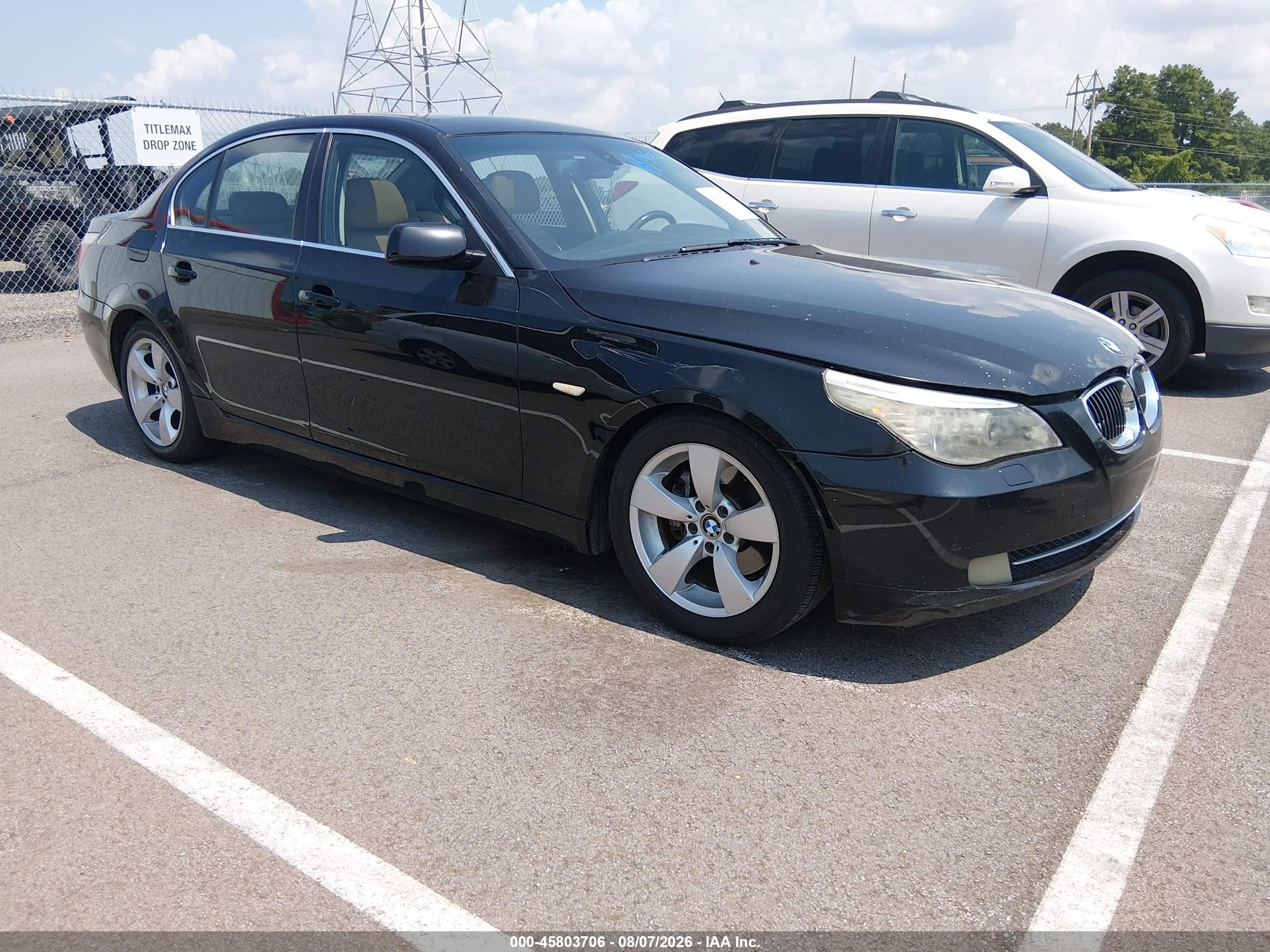 2008 Bmw 528i   Черный vin: WBANU53518CT12351