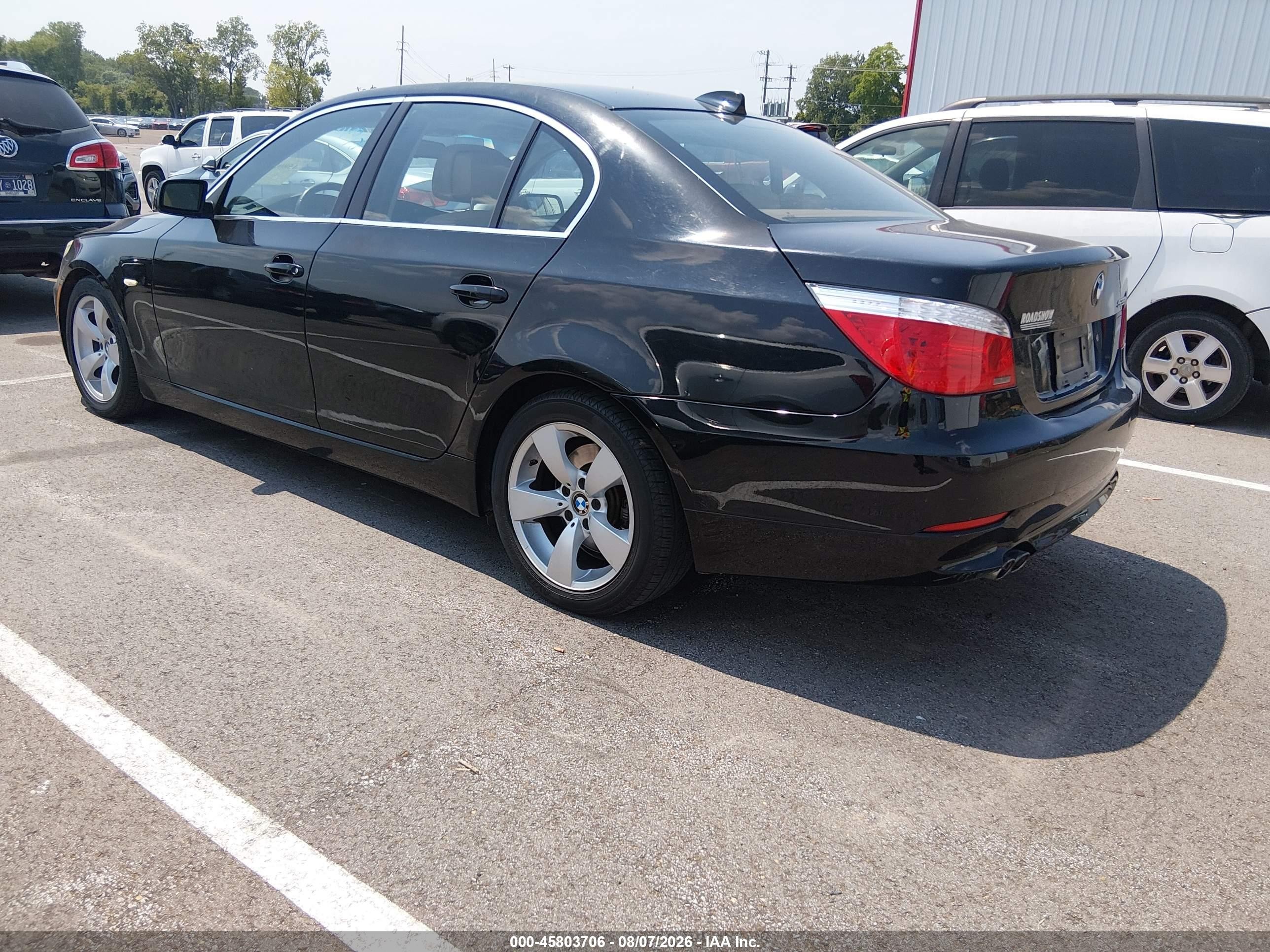 2008 Bmw 528i   Черный vin: WBANU53518CT12351