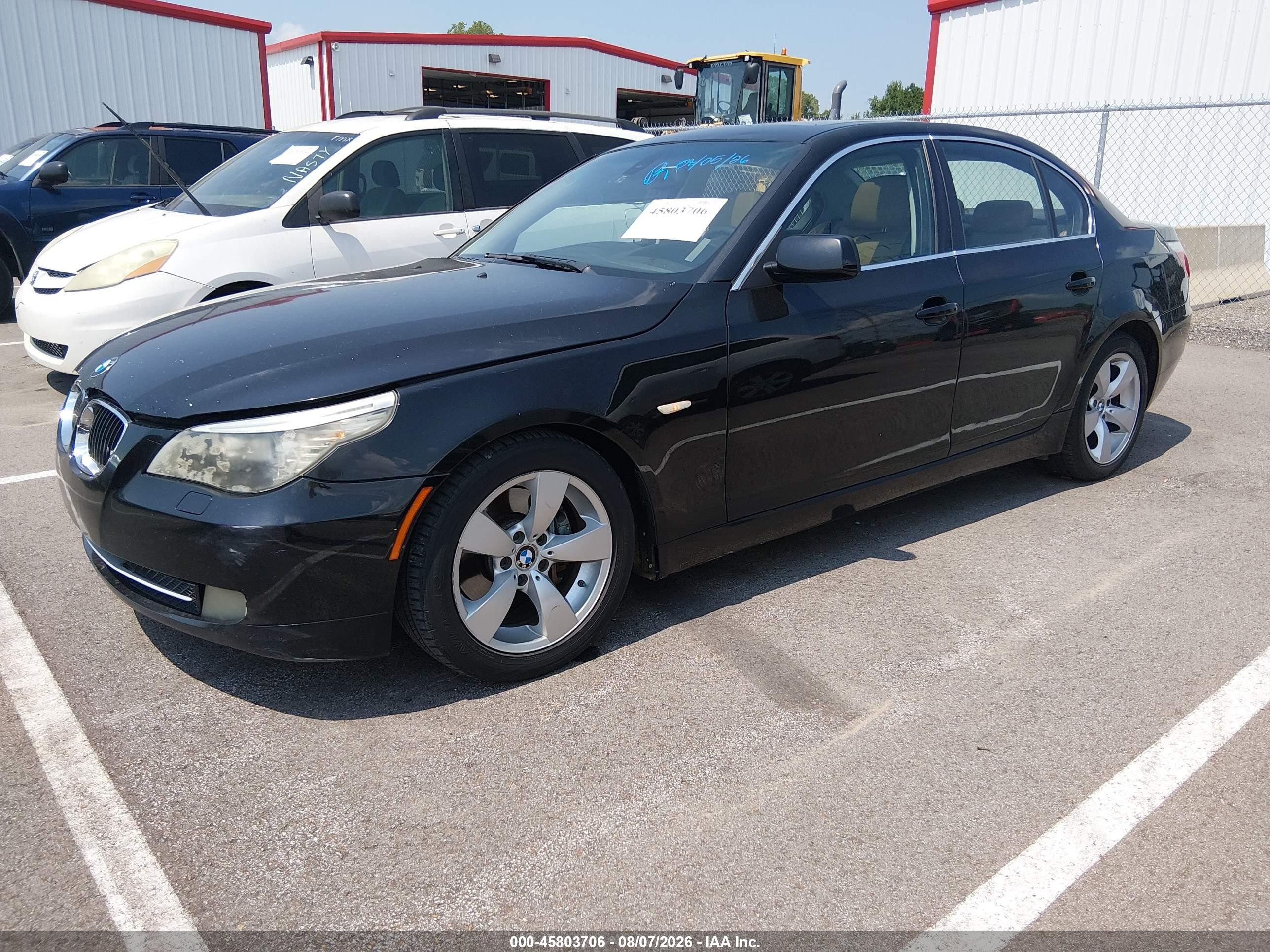 2008 Bmw 528i   Черный vin: WBANU53518CT12351