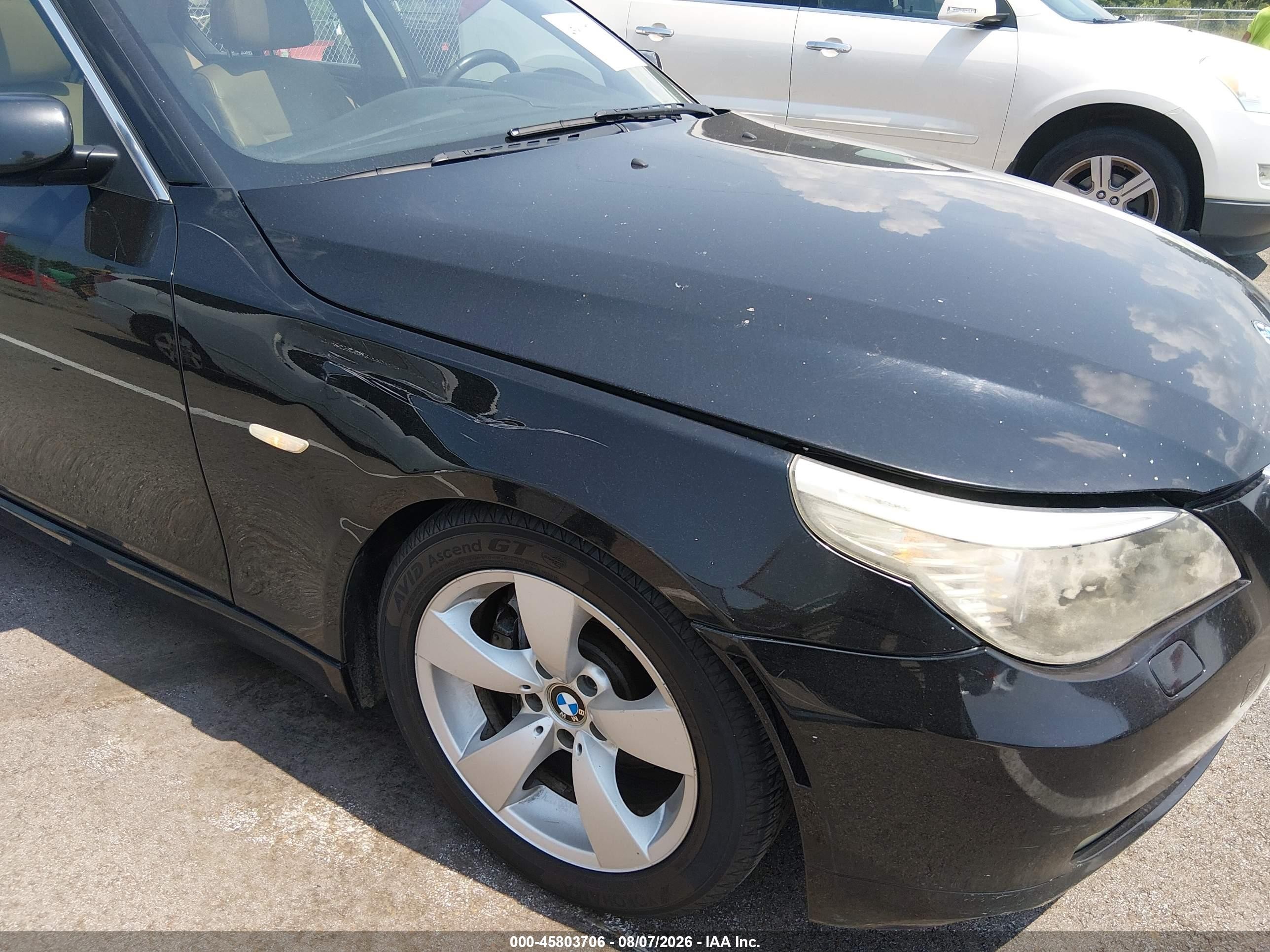 2008 Bmw 528i   Черный vin: WBANU53518CT12351