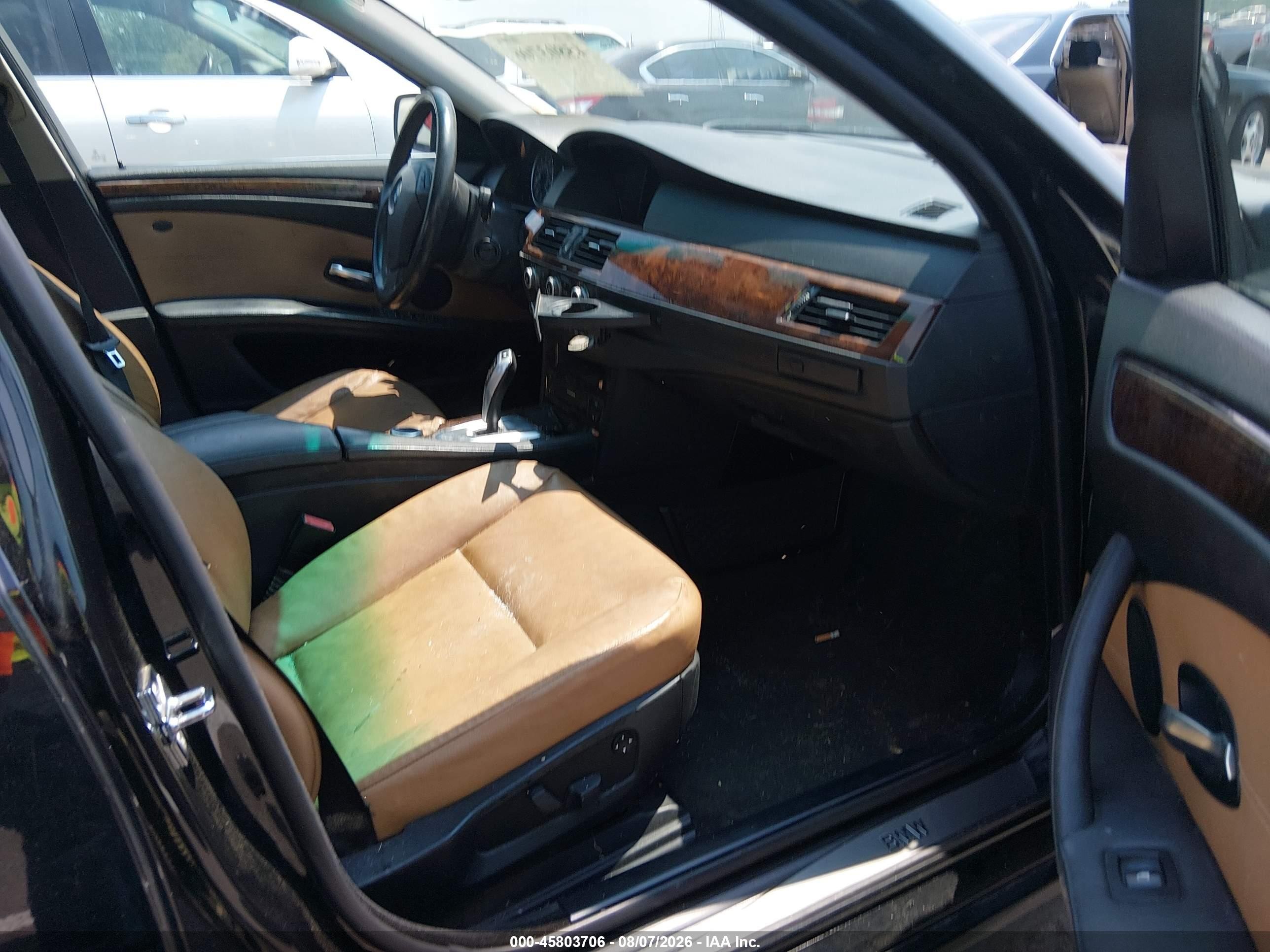 2008 Bmw 528i   Черный vin: WBANU53518CT12351