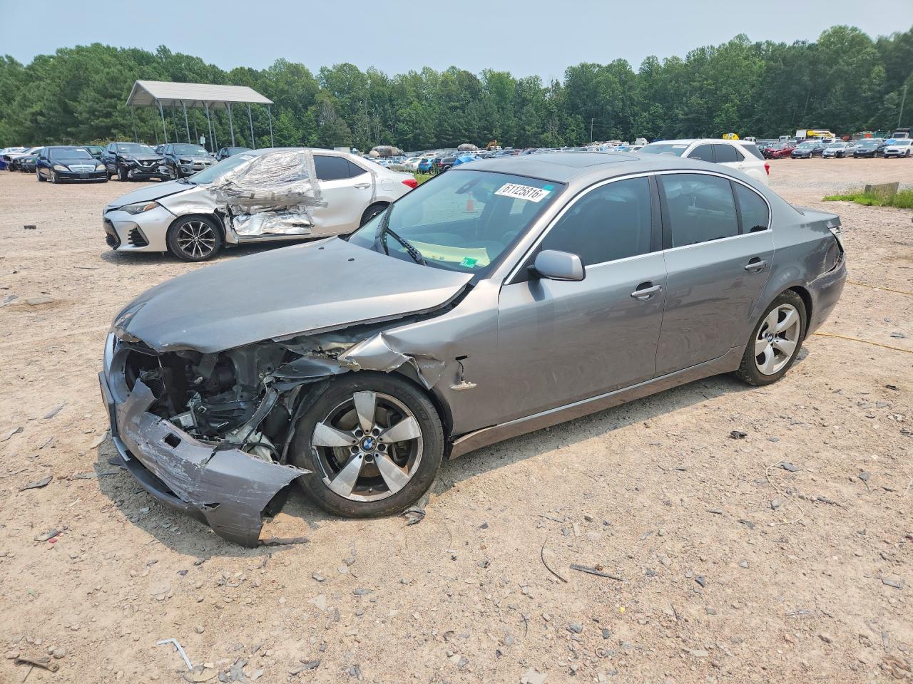 2008 Bmw 528 I Gray vin: WBANU53538CT10780