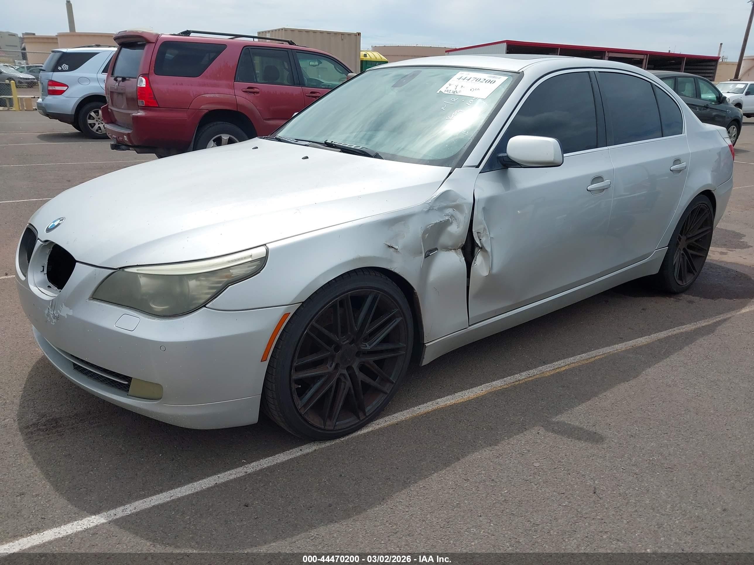 2008 Bmw 528i   Silver vin: WBANU53548CT03367