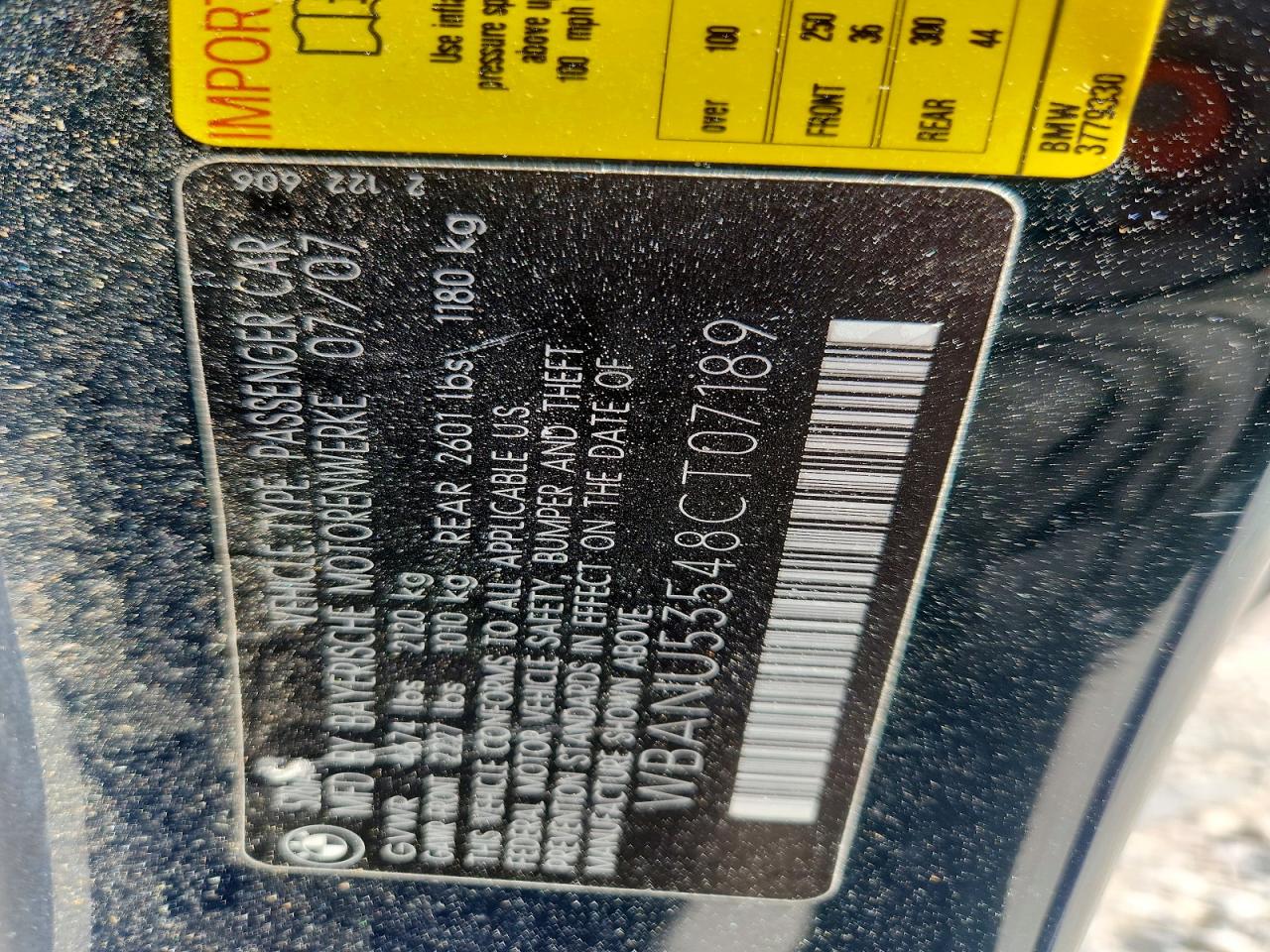 2008 Bmw 528 I Зеленый vin: WBANU53548CT07189