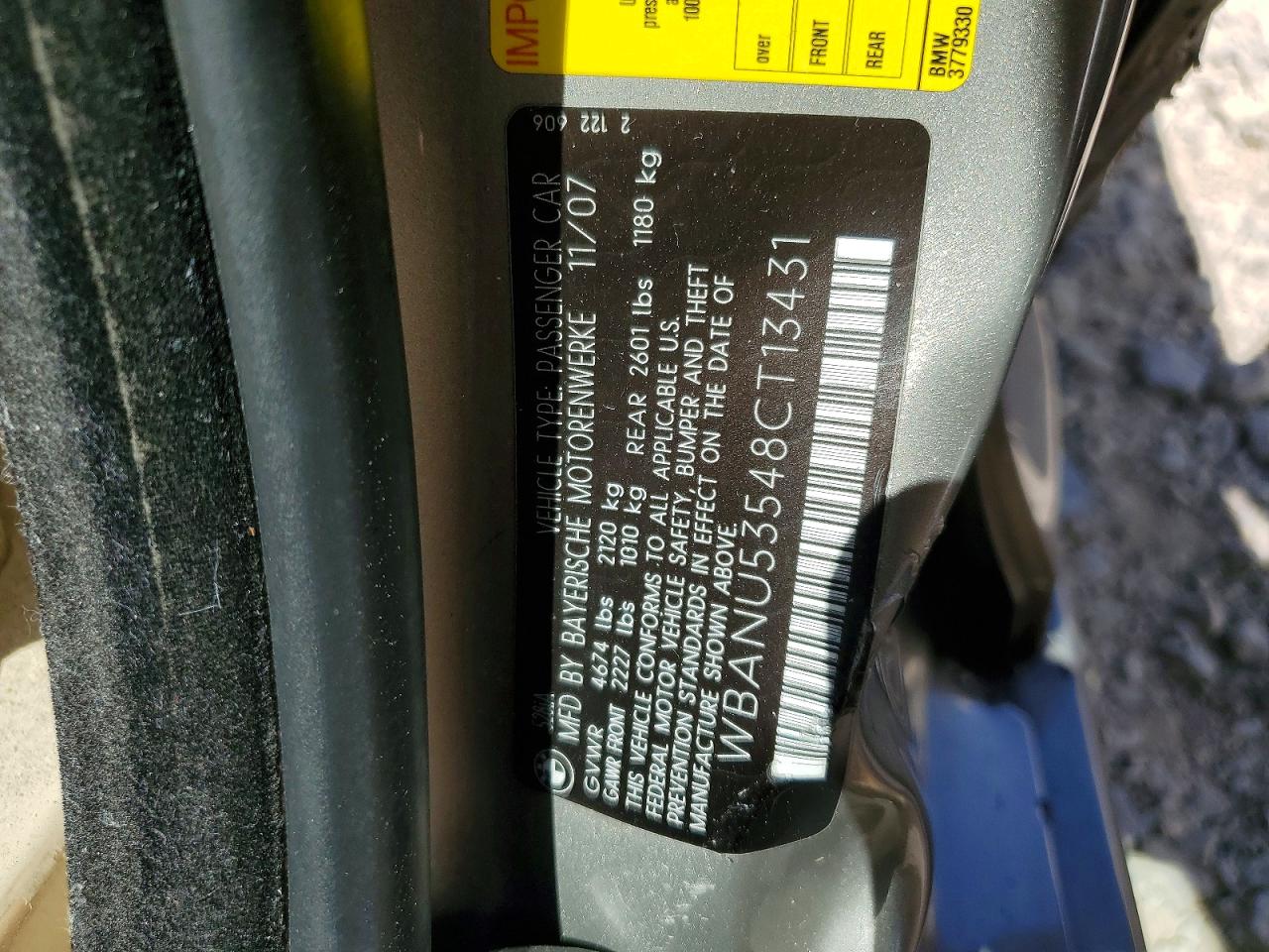 2008 Bmw 528 I Silver vin: WBANU53548CT13431