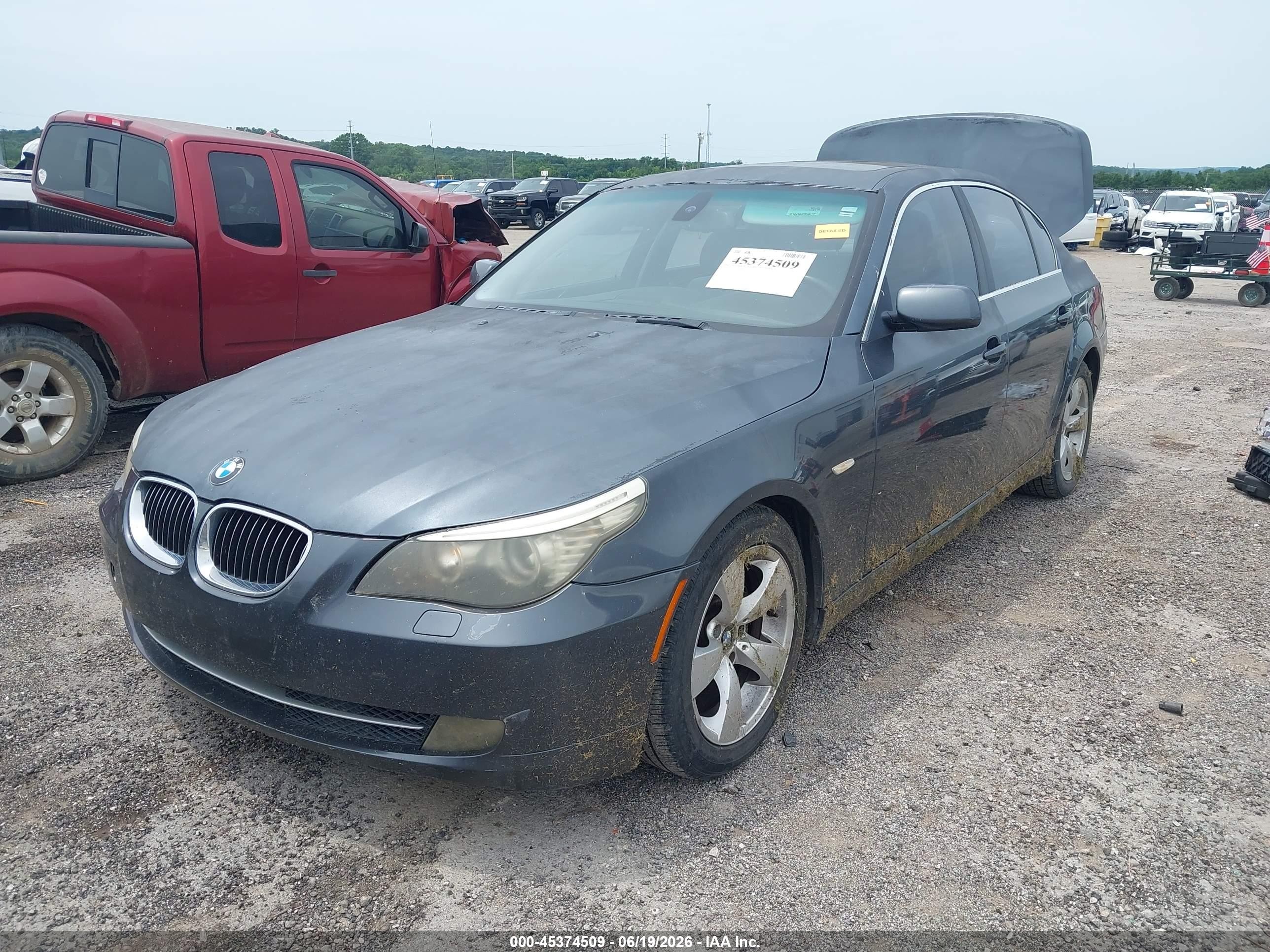 2008 Bmw 528i   Light Blue vin: WBANU53558CT09890