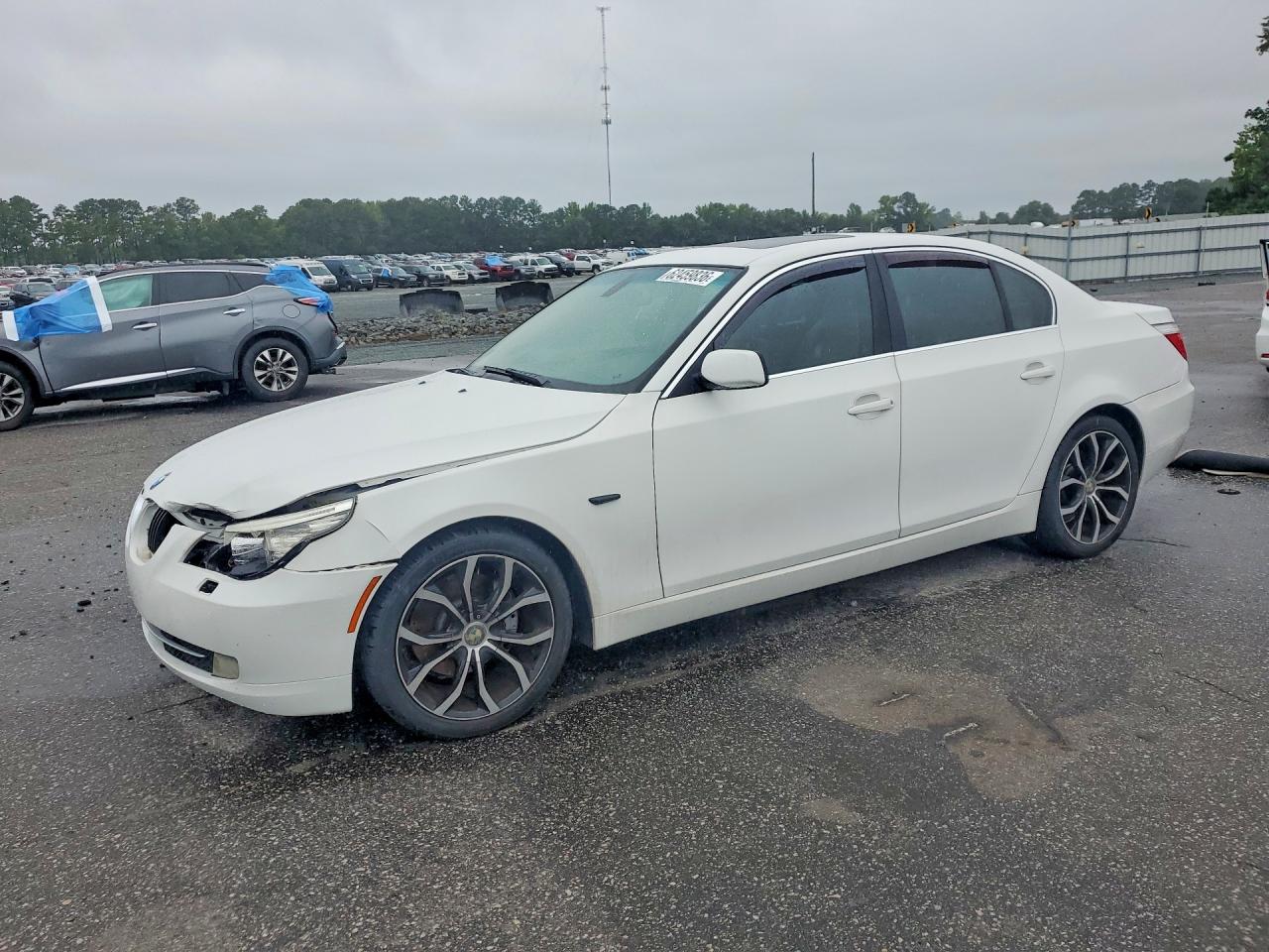 2008 Bmw 528 I White vin: WBANU53578C111361