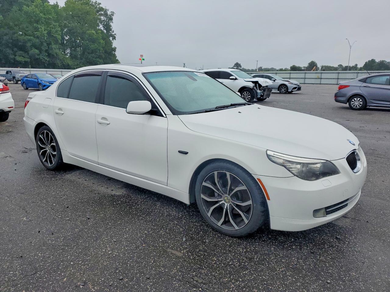 2008 Bmw 528 I White vin: WBANU53578C111361